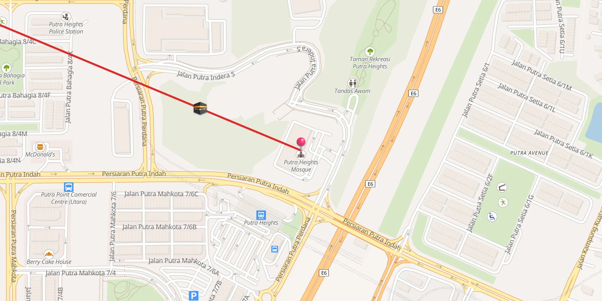 Carte de localisation : Masjid Putra Heights