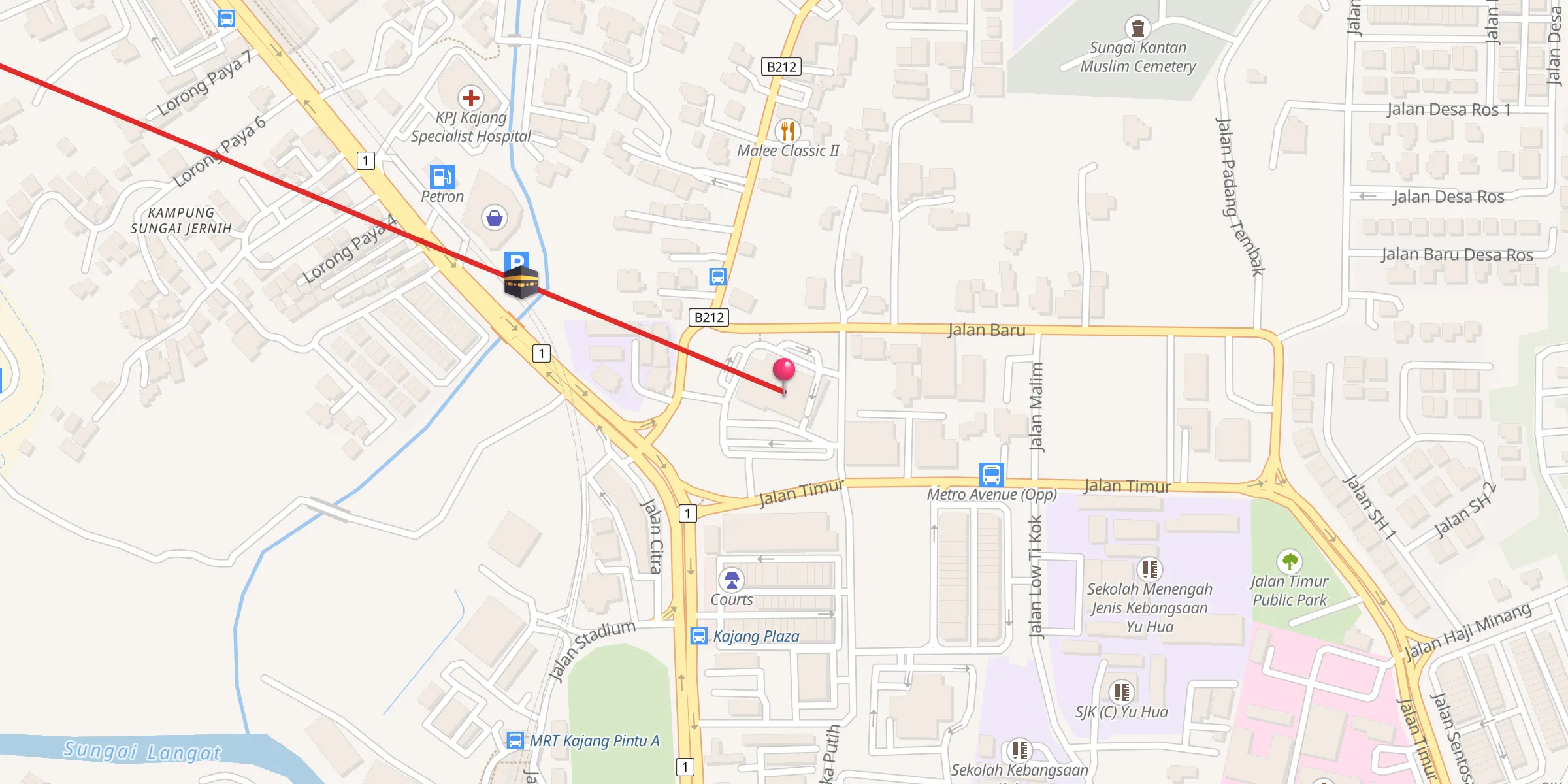 Carte de localisation : Masjid Kajang