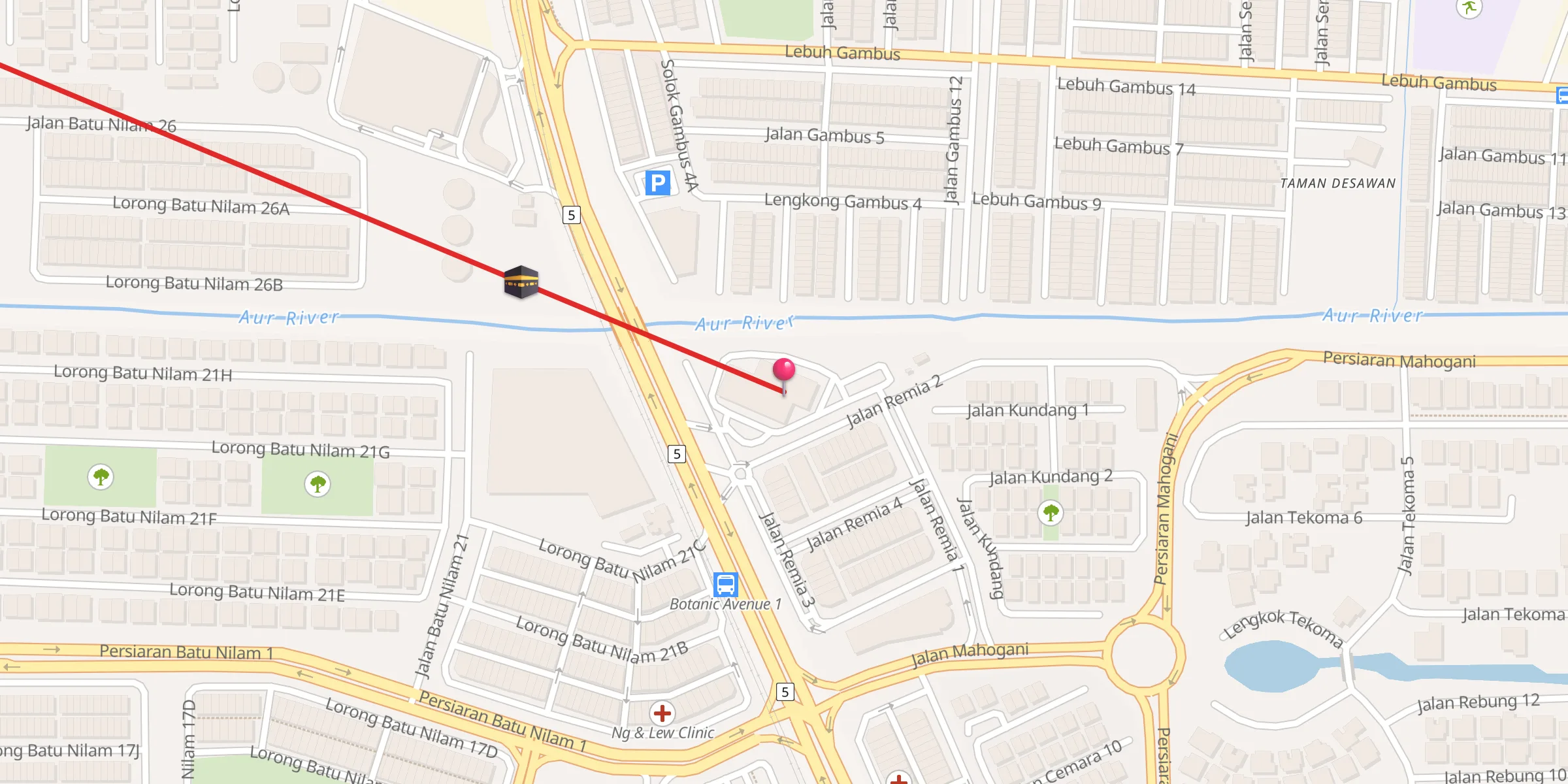 Carte de localisation : Masjid Jamek Cina Muslim Klang