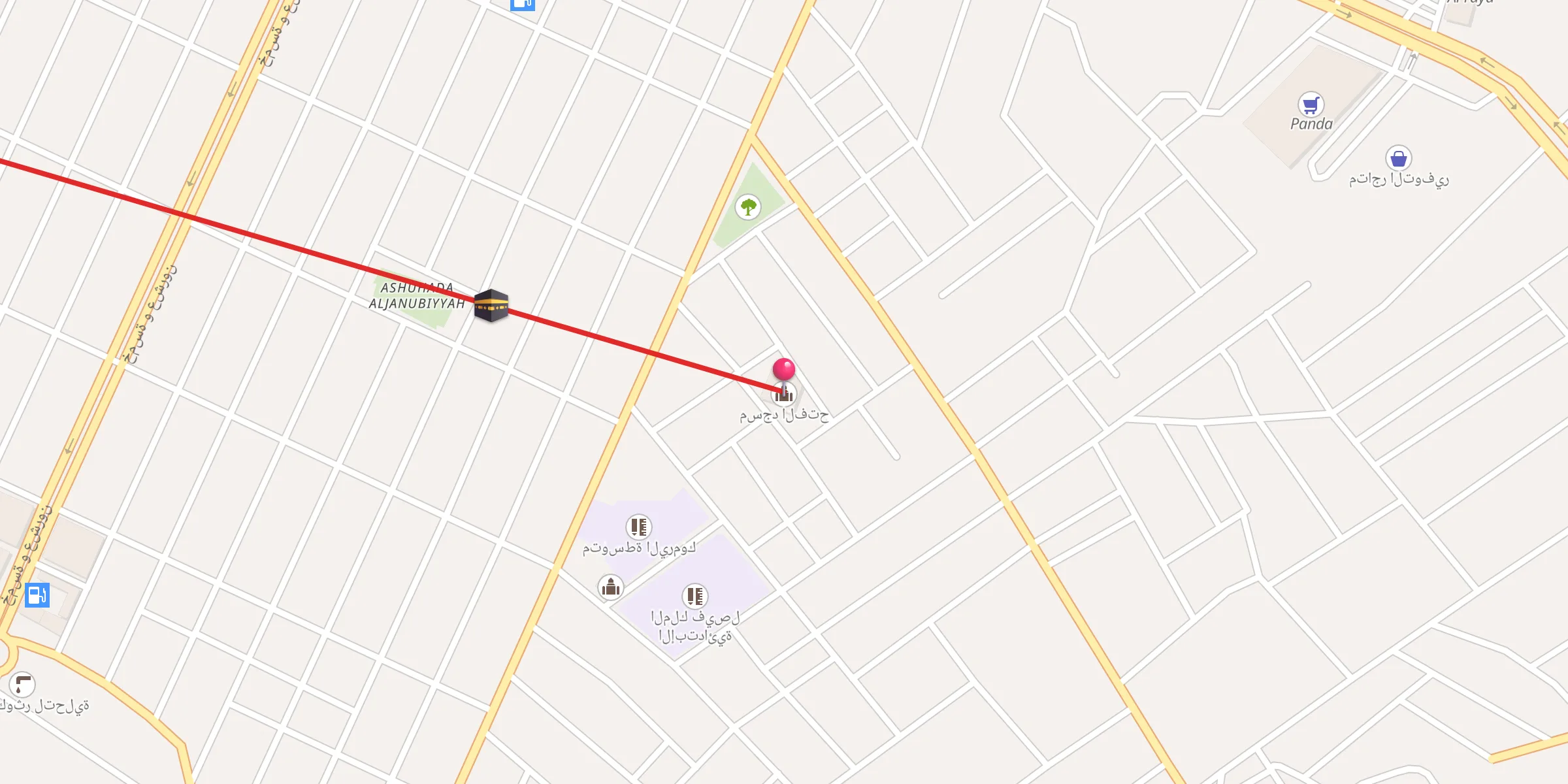 Carte de localisation : مسجد الفتح