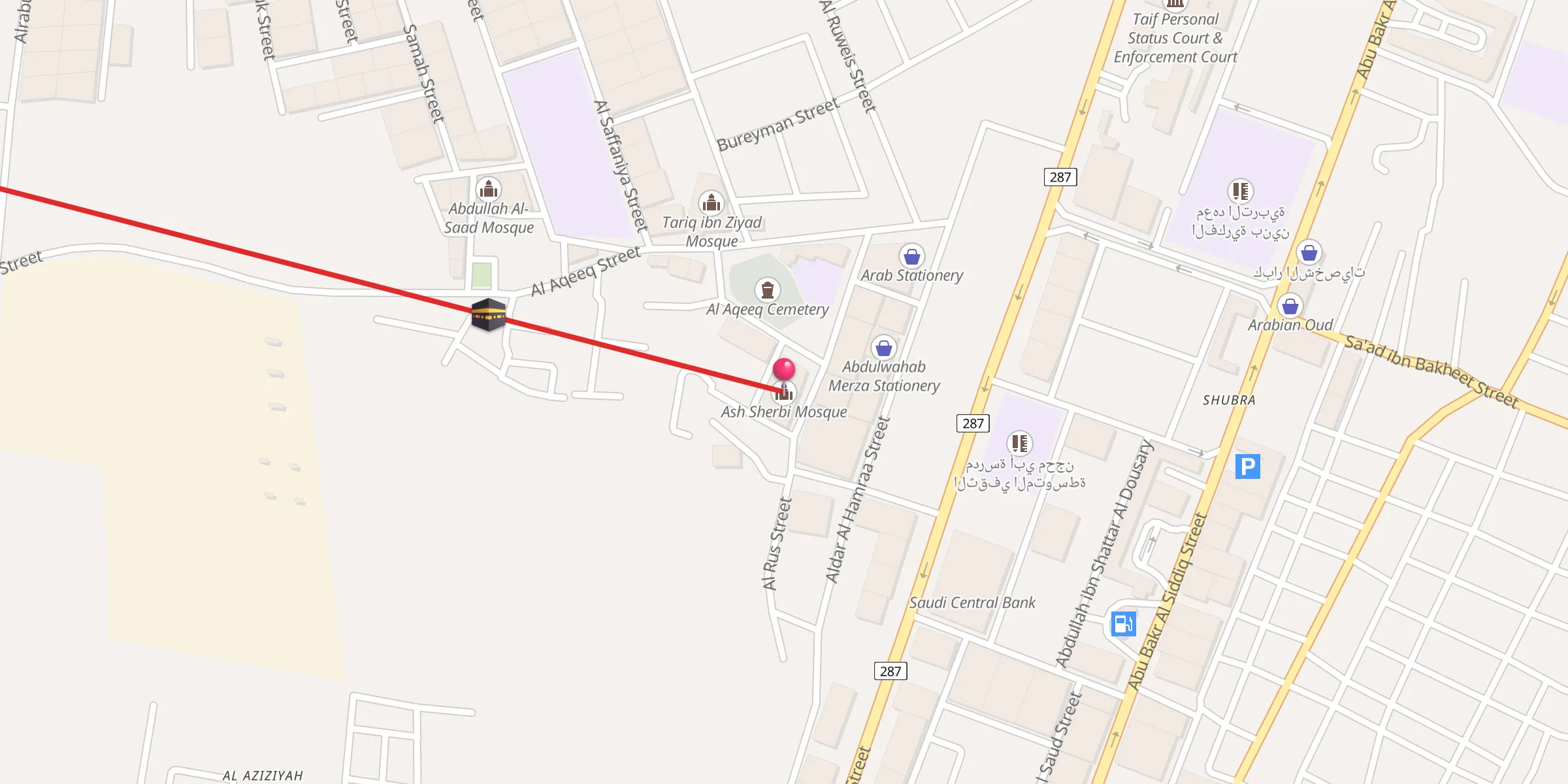 Carte de localisation : جامع الشربي