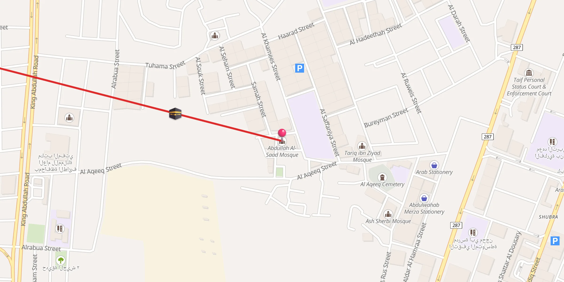 Carte de localisation : مسجد عبدالله السعد