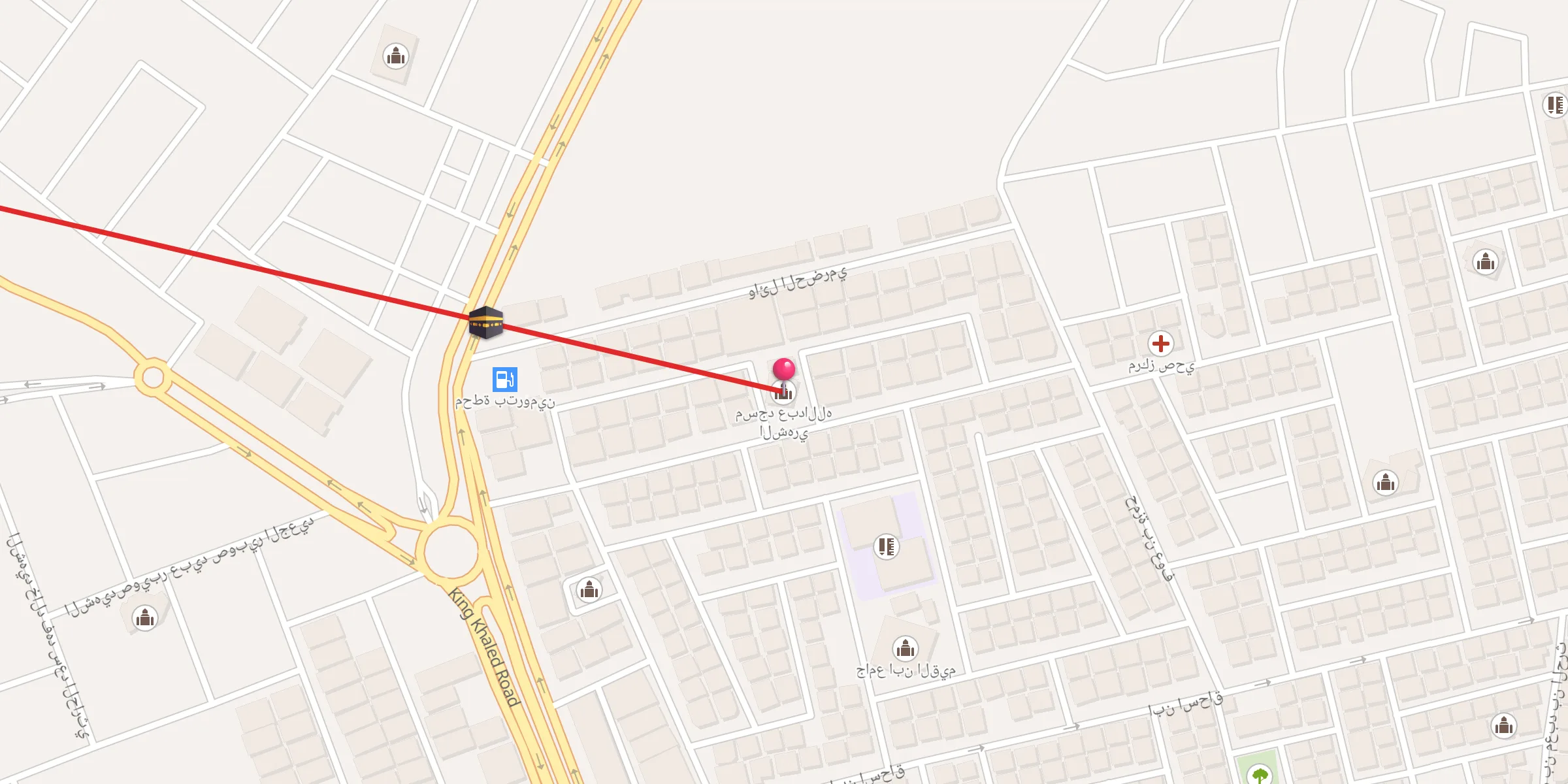 Carte de localisation : مسجد عبدالله الشهري