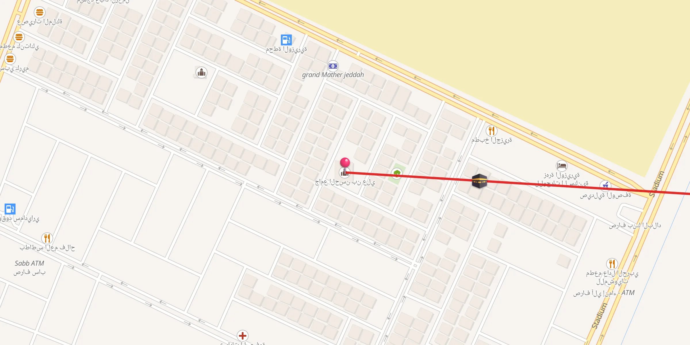 Carte de localisation : جامع الحسن بن علي