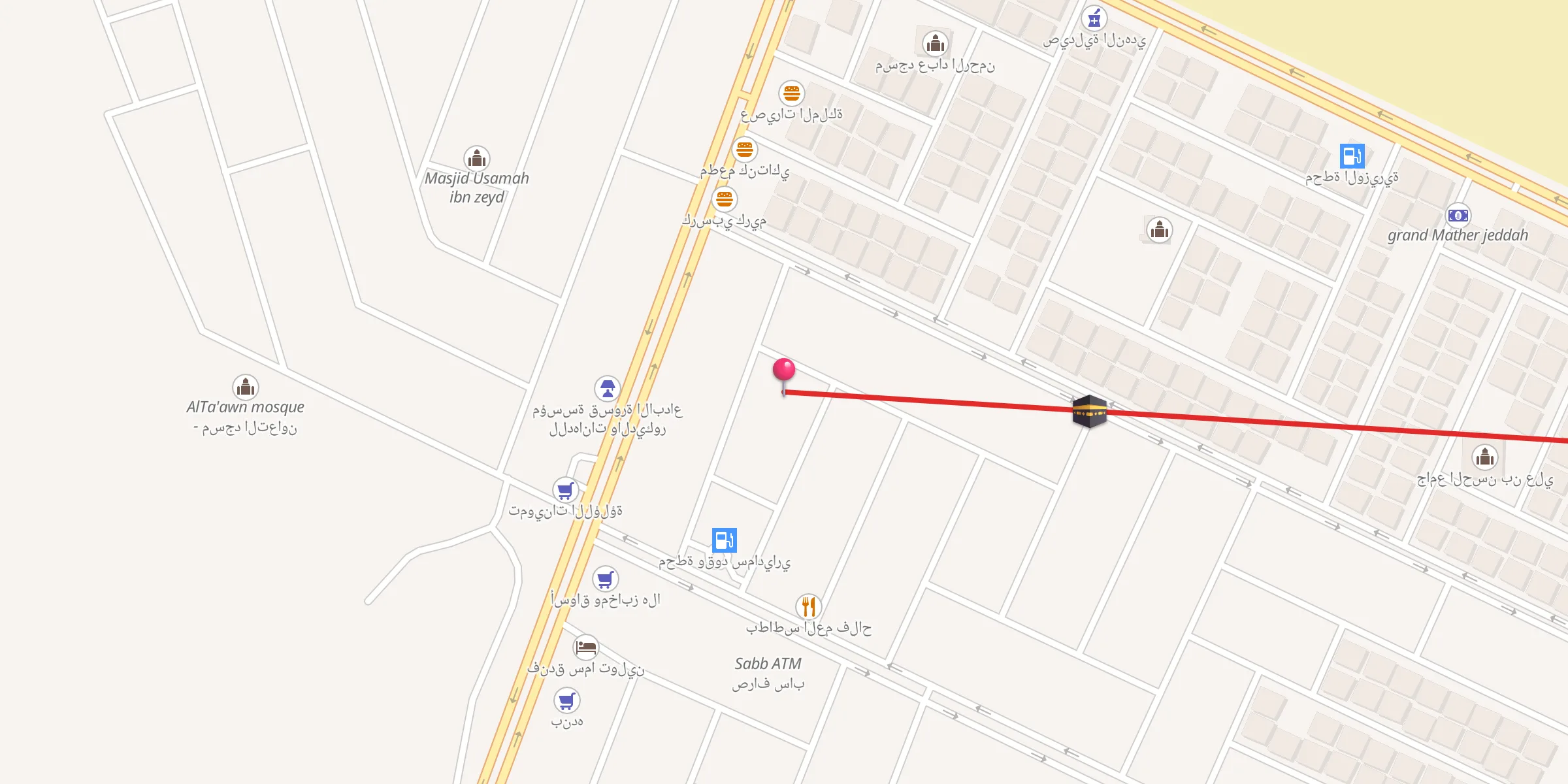 Carte de localisation : جامع السرور