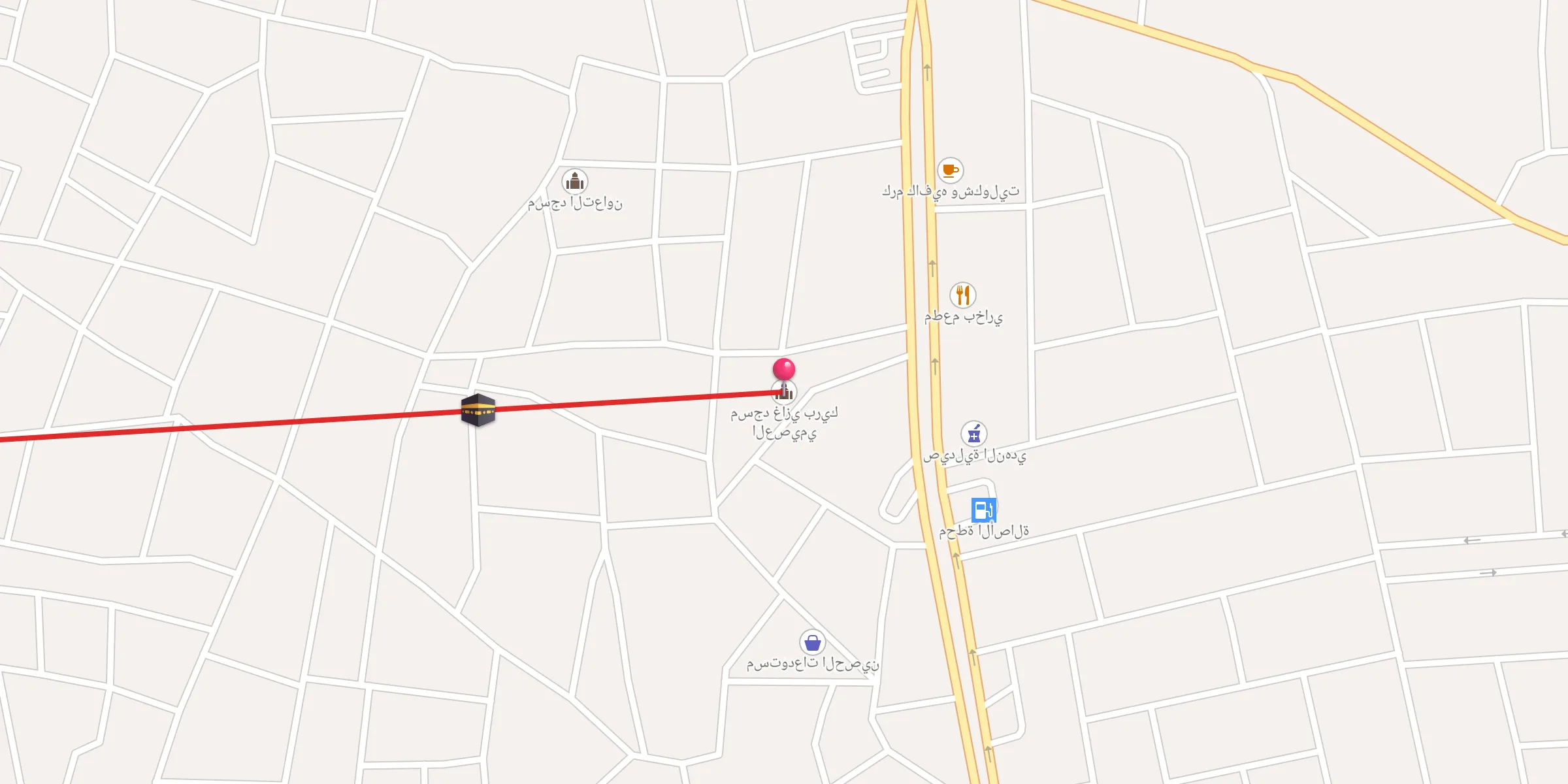 Carte de localisation : مسجد غازي بريك العصيمي