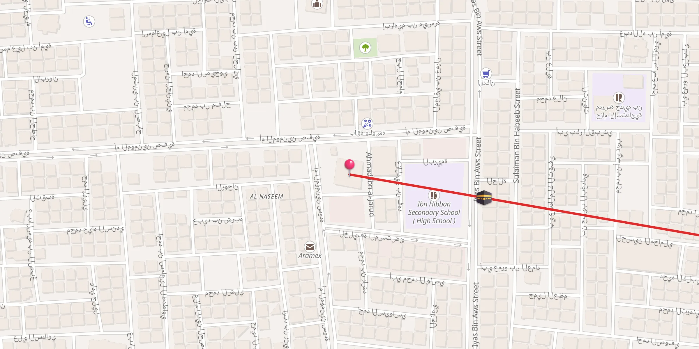 Carte de localisation : جامع السيدة رقية