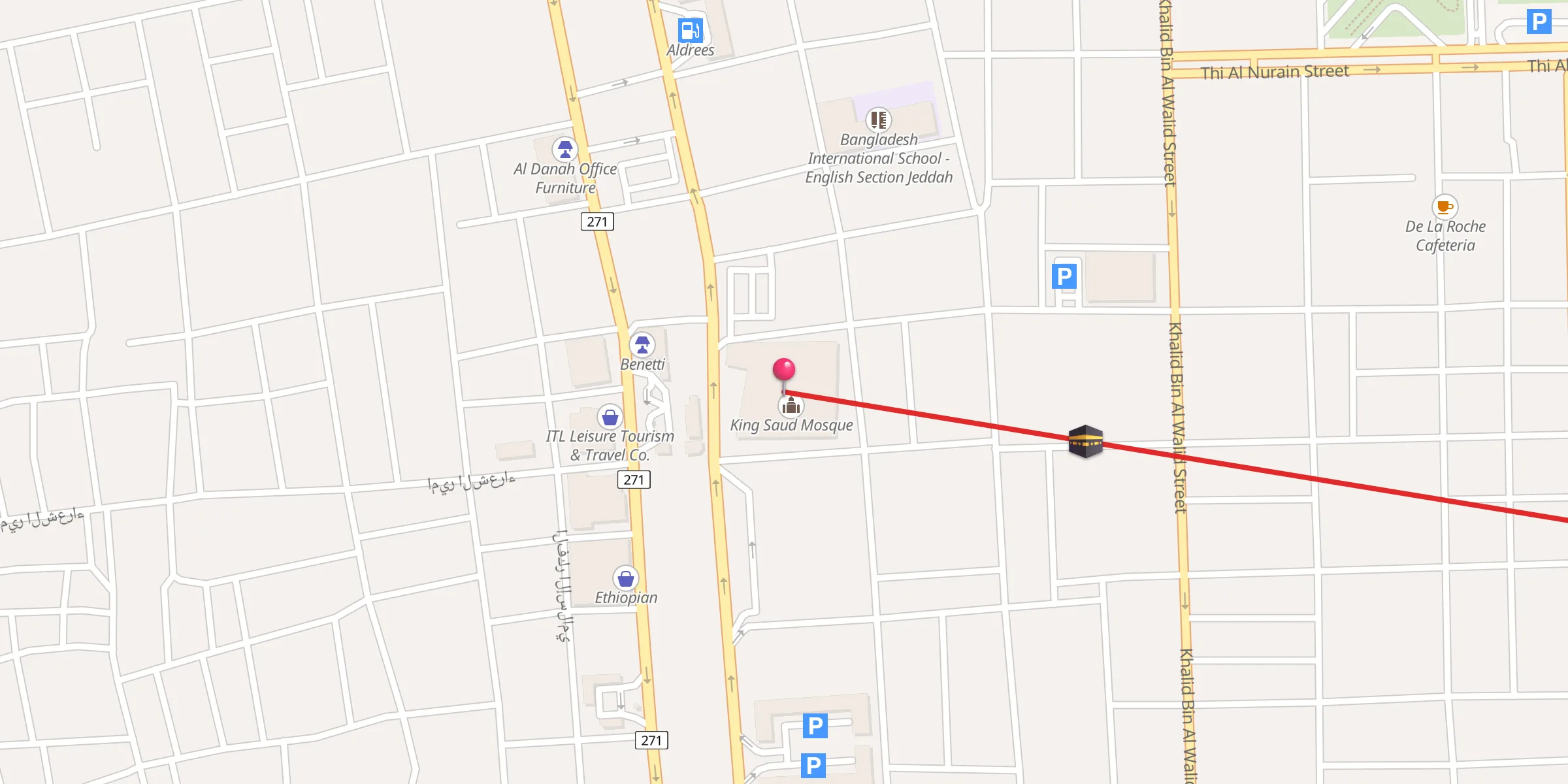 Carte de localisation : King Saud Mosque