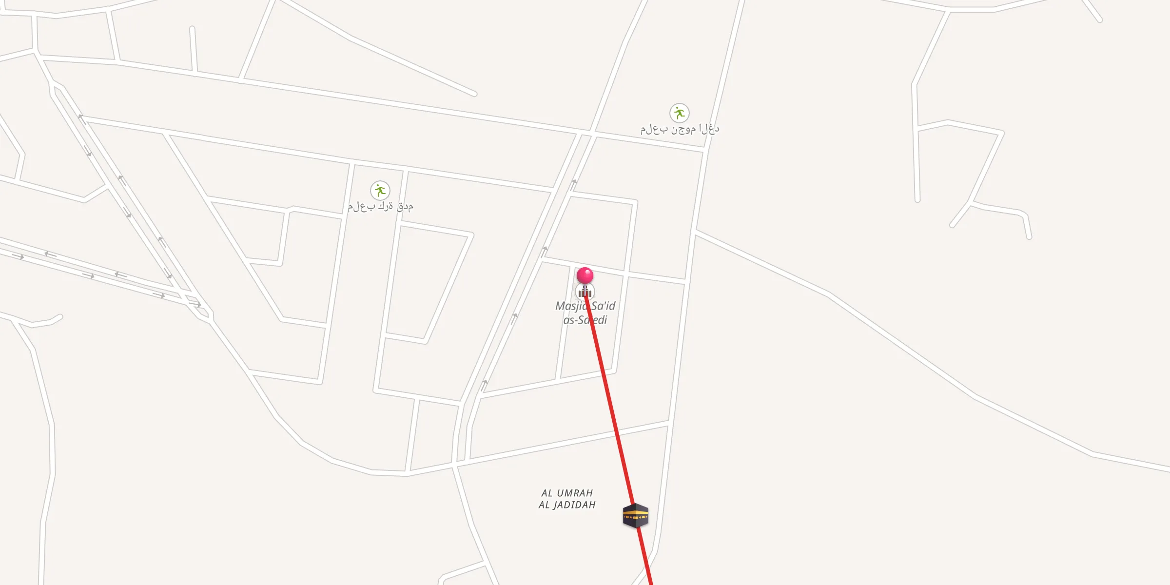 Carte de localisation : مسجد ساعد الصاعدي