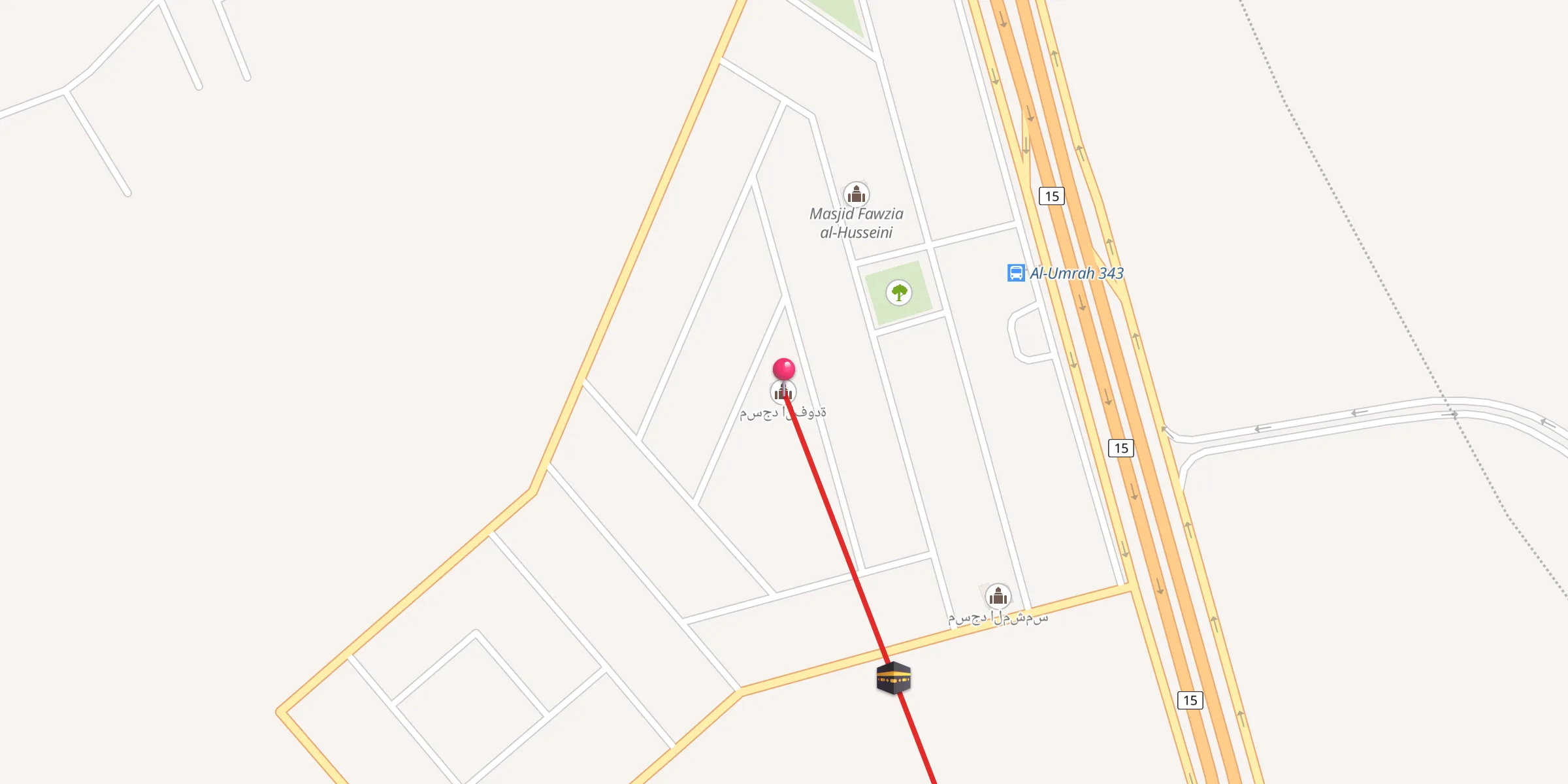 Carte de localisation : مسجد الفودة