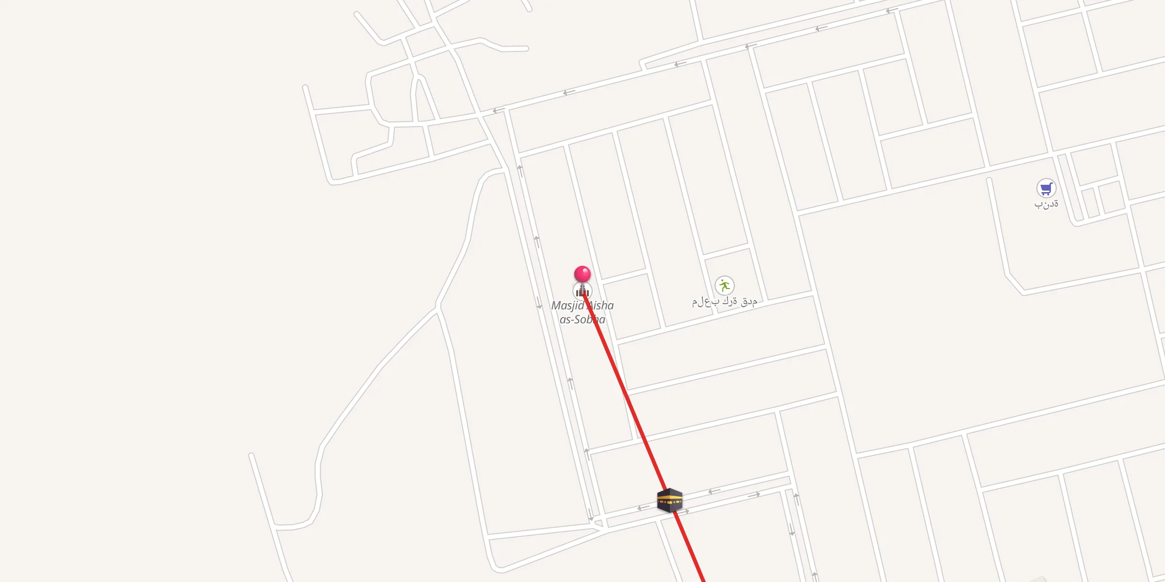 Carte de localisation : مسجد عائشه السبحي