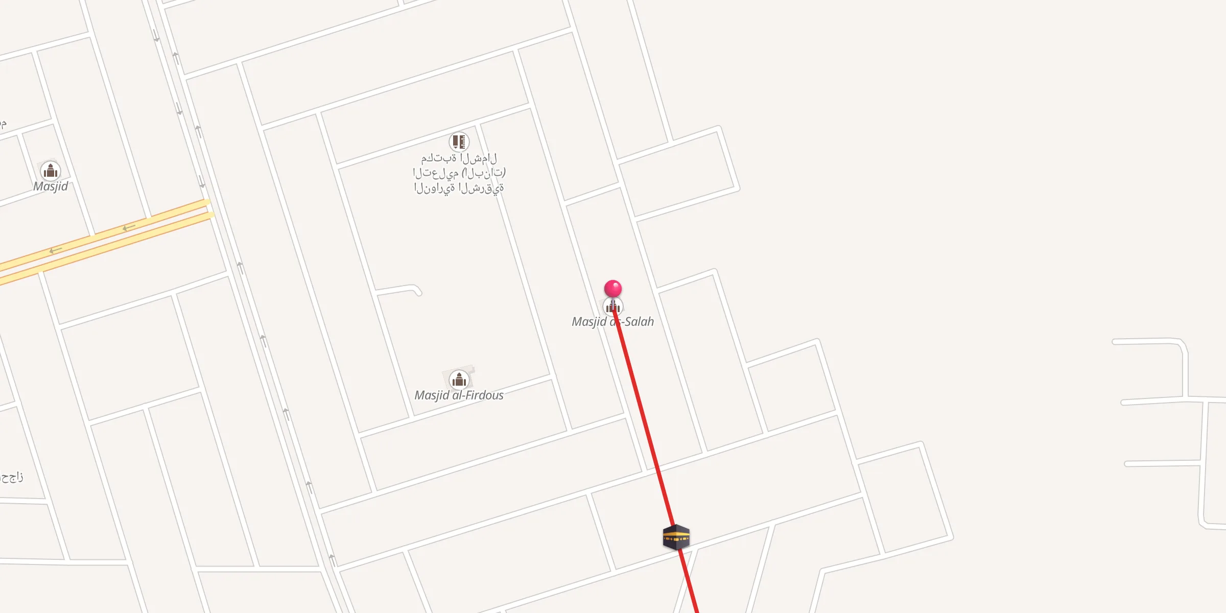 Carte de localisation : مسجد الصلاح