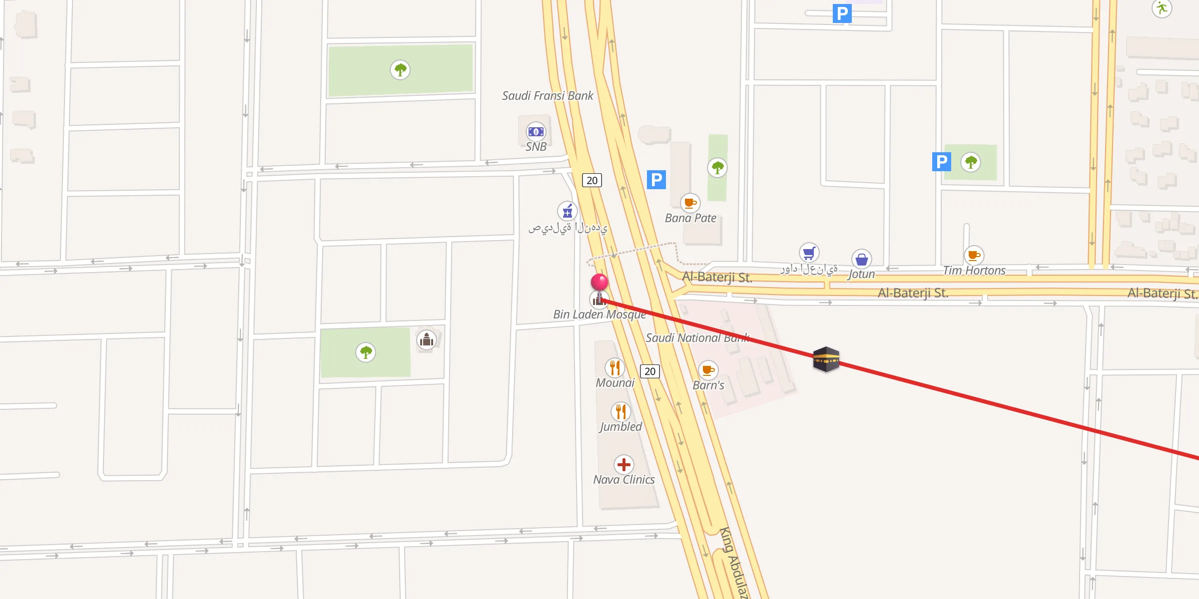 Carte de localisation : Bin Laden Mosque