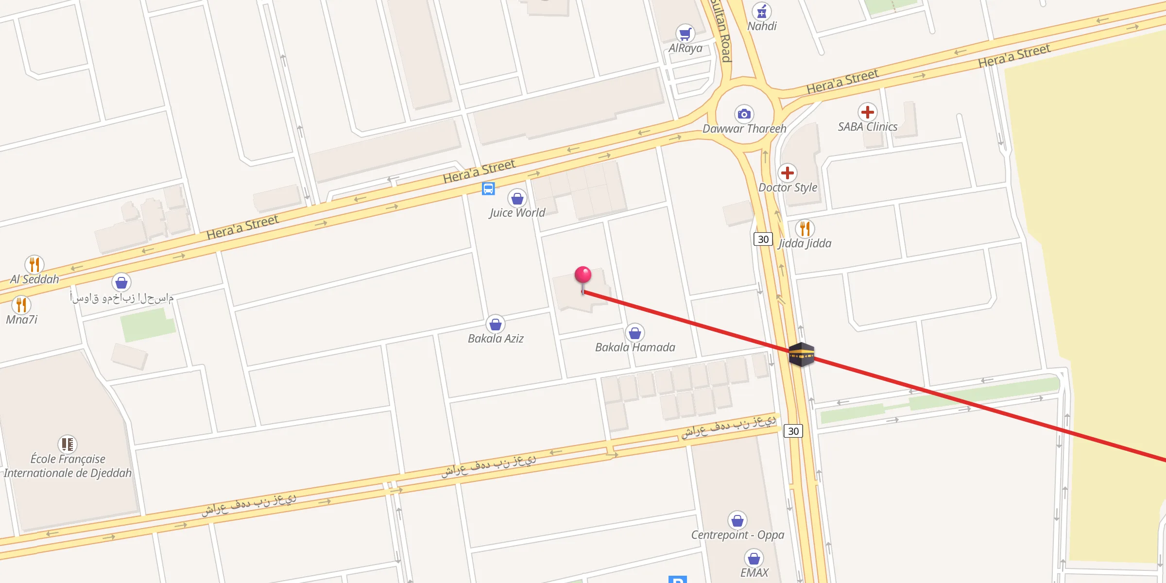 Carte de localisation : Masjid Ibn Qayyim Al Jawziah