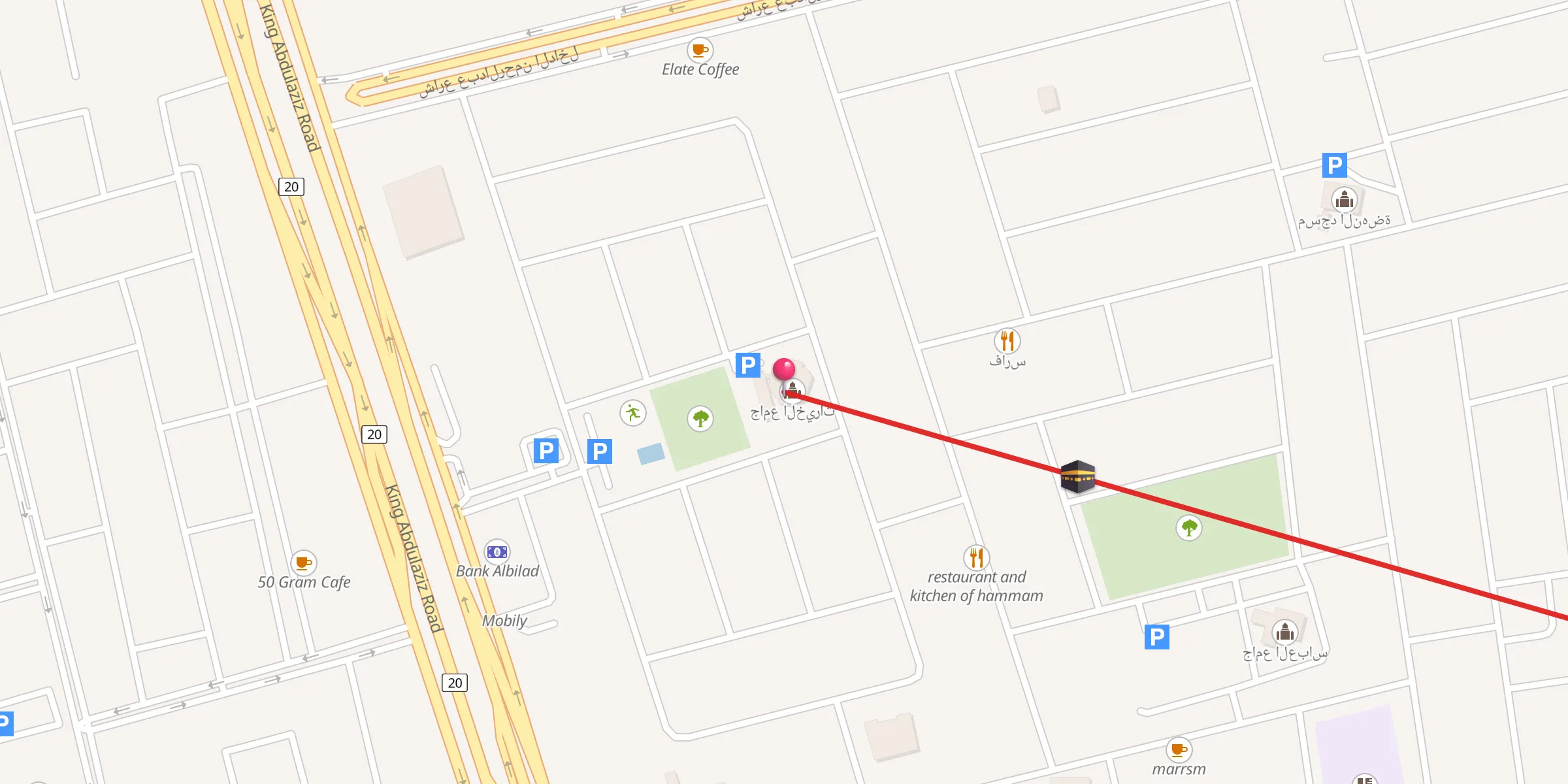 Carte de localisation : جامع الخيرات