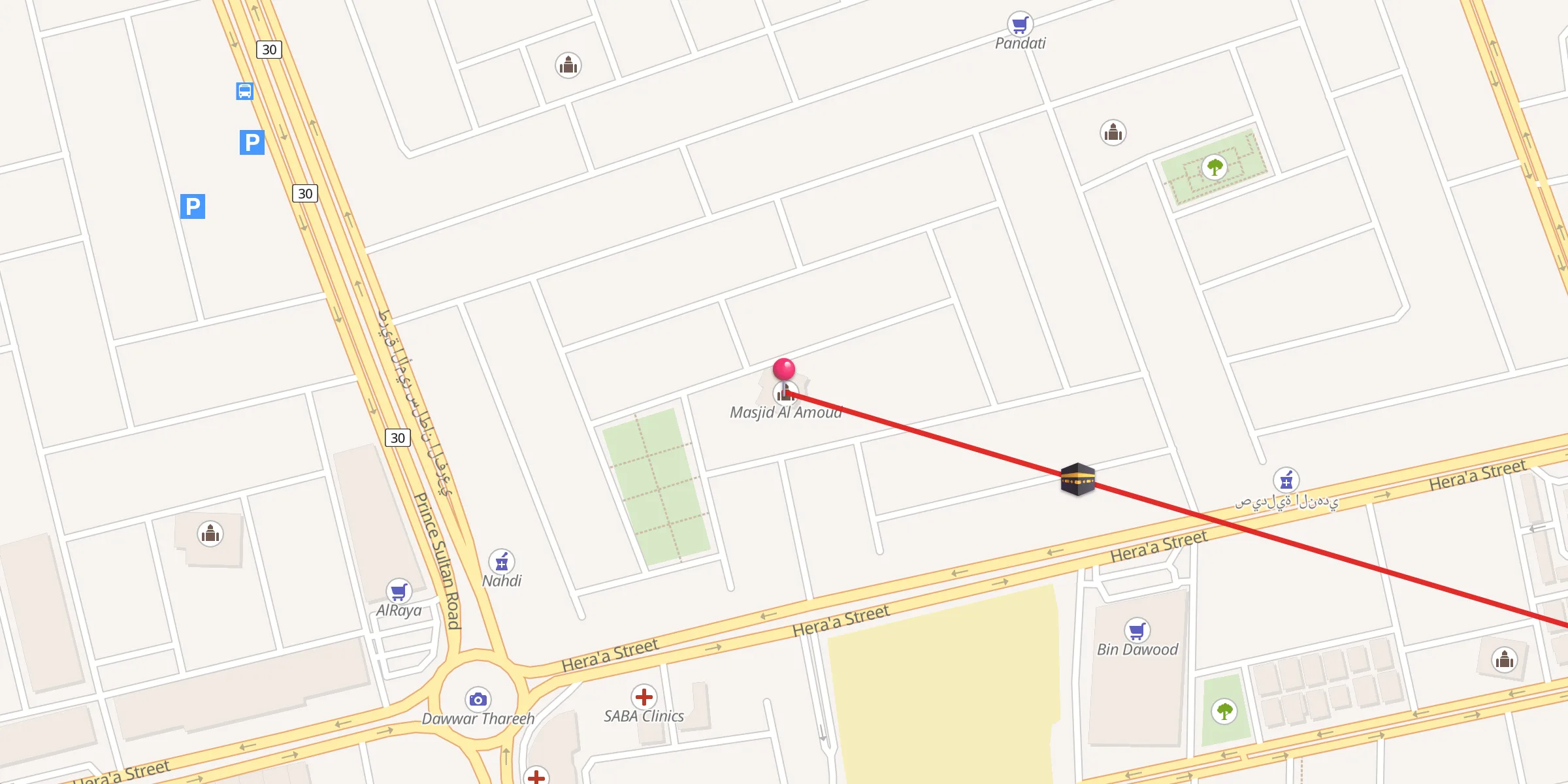 Carte de localisation : Masjid Al Amoud