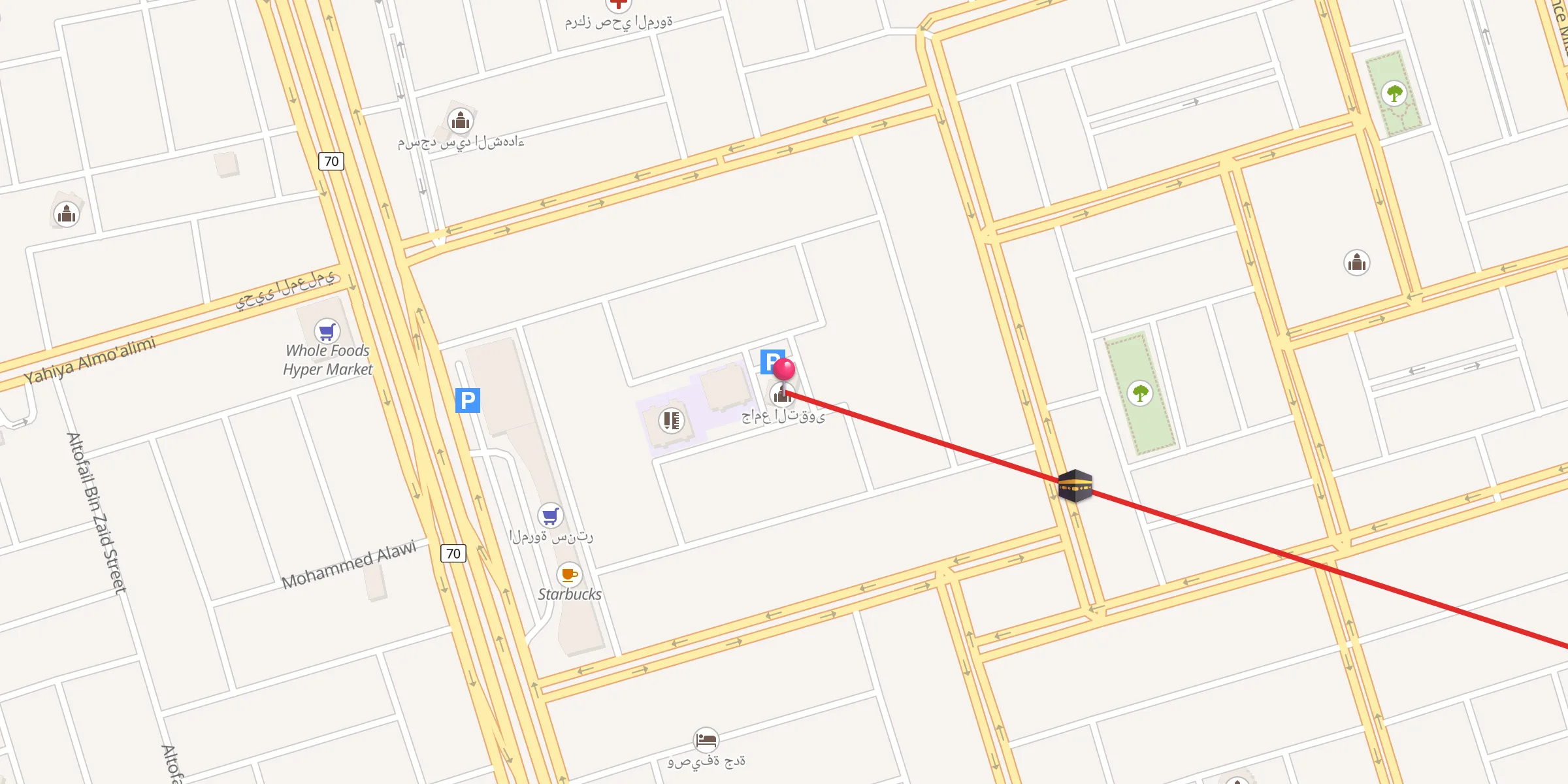 Carte de localisation : جامع التقوى