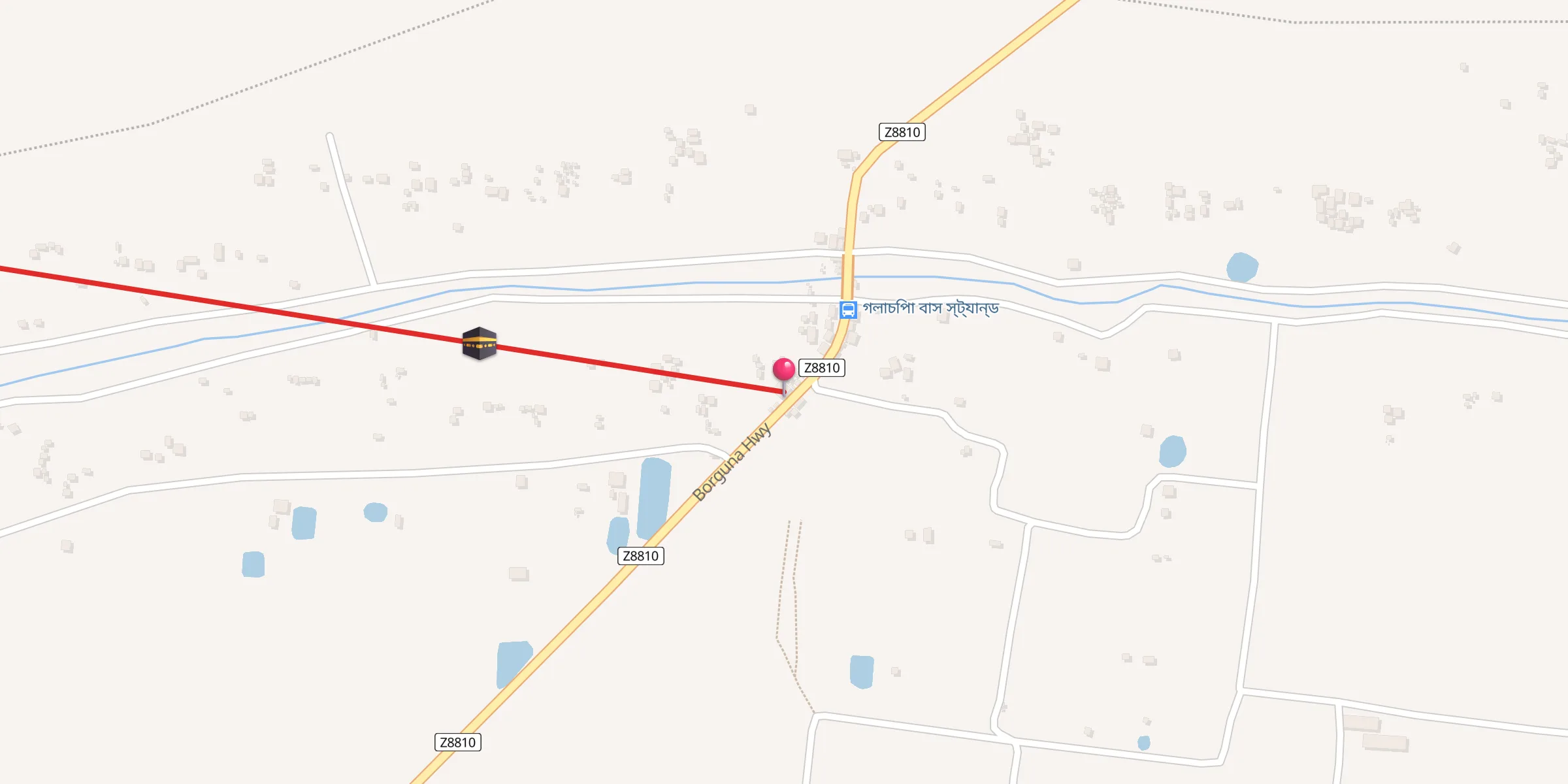 Carte de localisation : গলাচিপা জামে মসজিদ