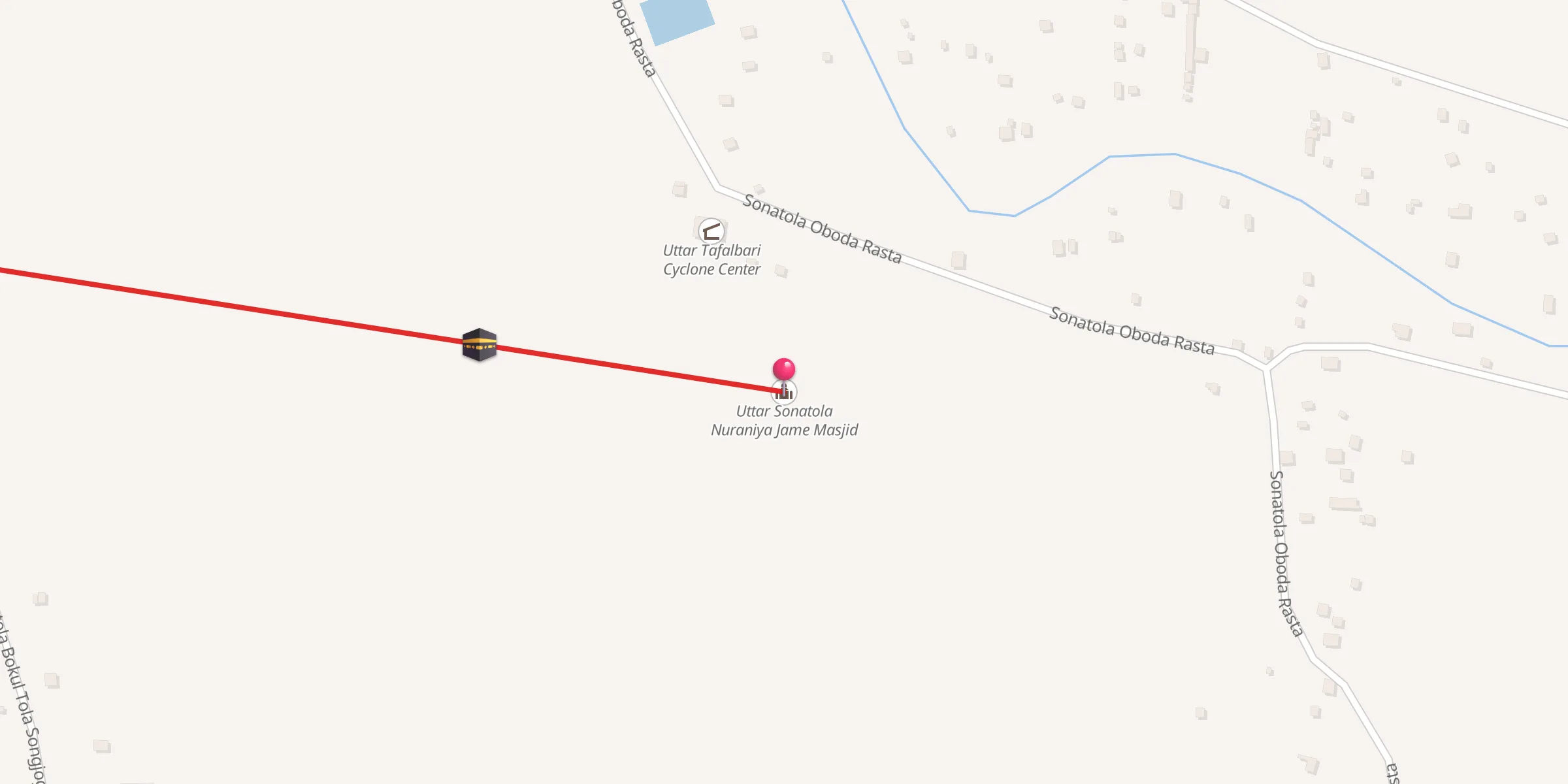 Carte de localisation : Uttar Sonatola Nuraniya Jame Masjid