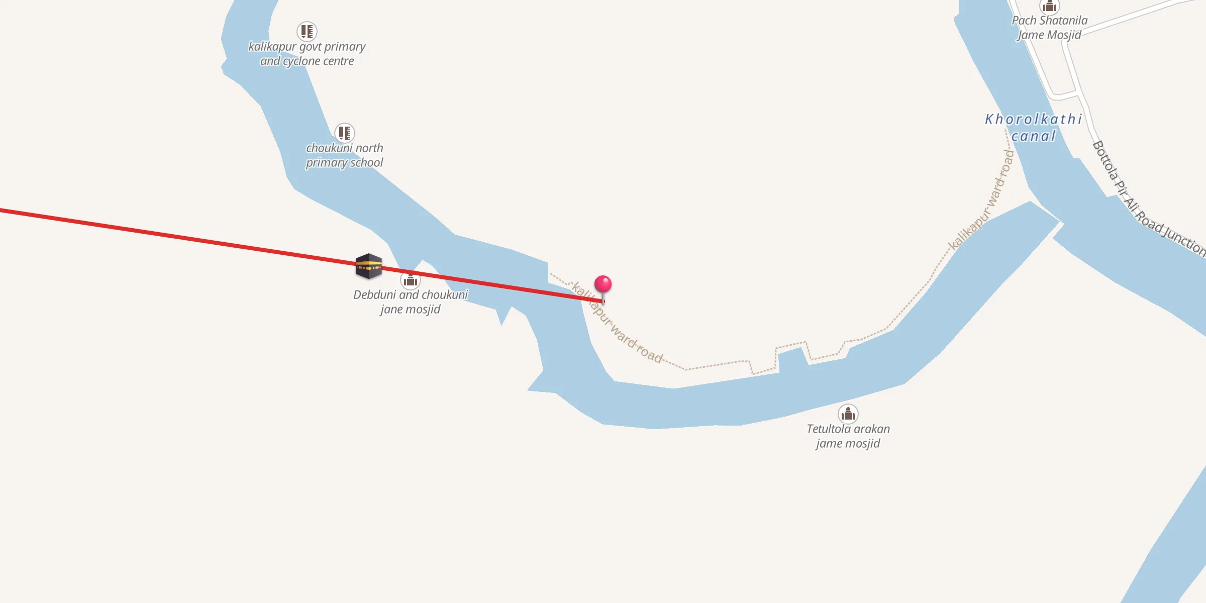 Carte de localisation : Kalikapur jame mosjid