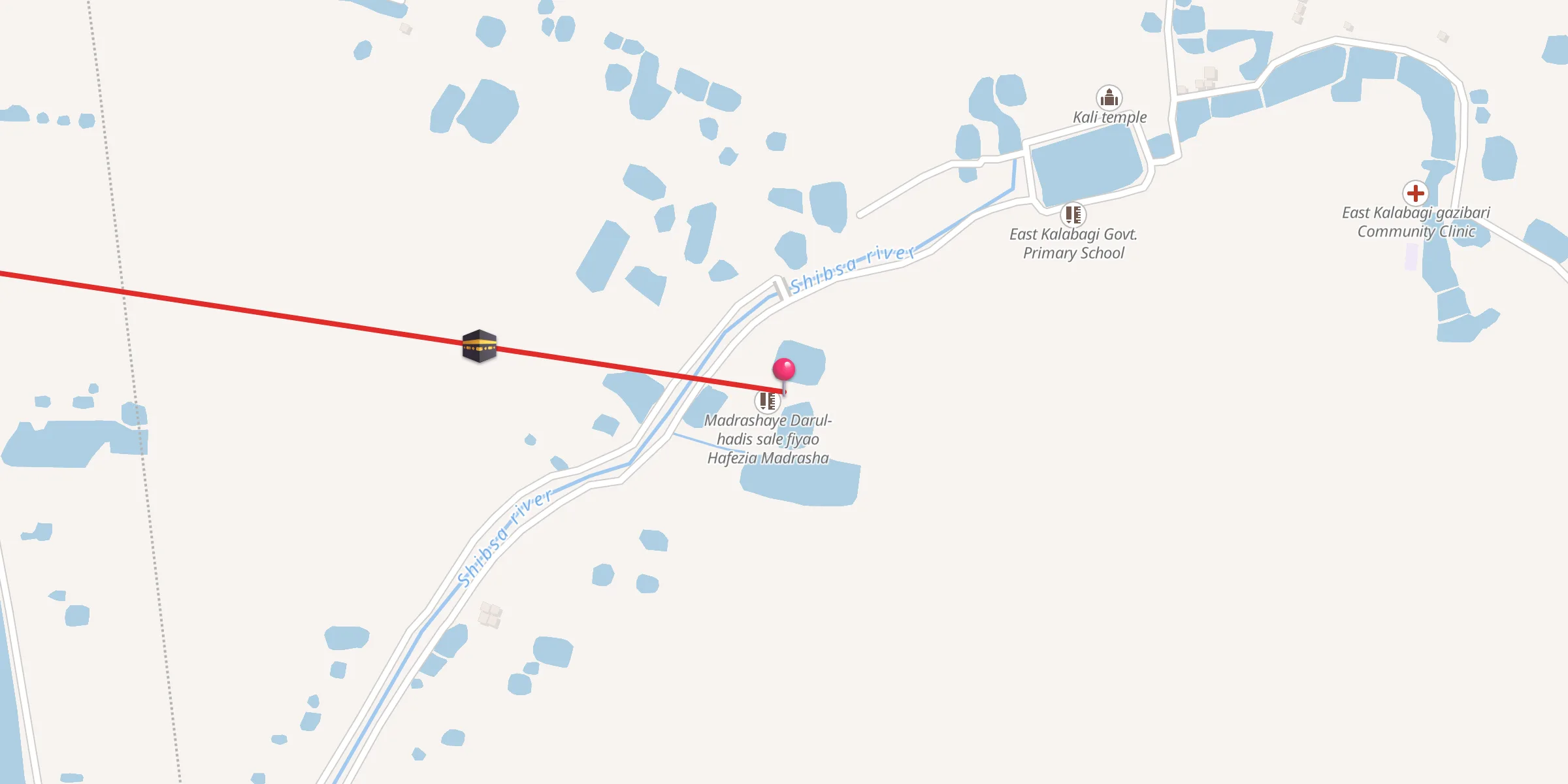 Carte de localisation : Khan para alehe hadis jame mosque