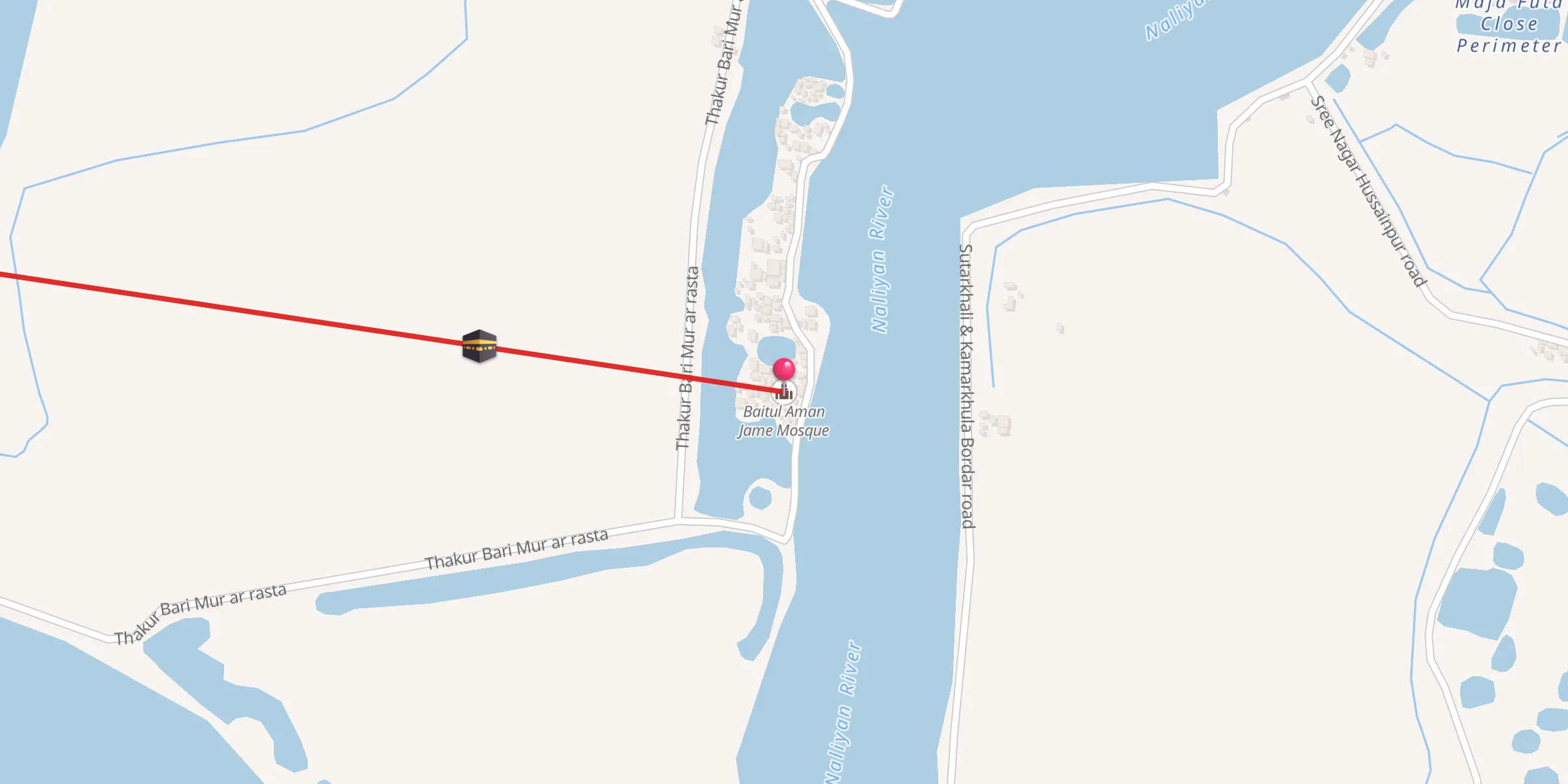 Carte de localisation : Baitul Aman Jame Mosque
