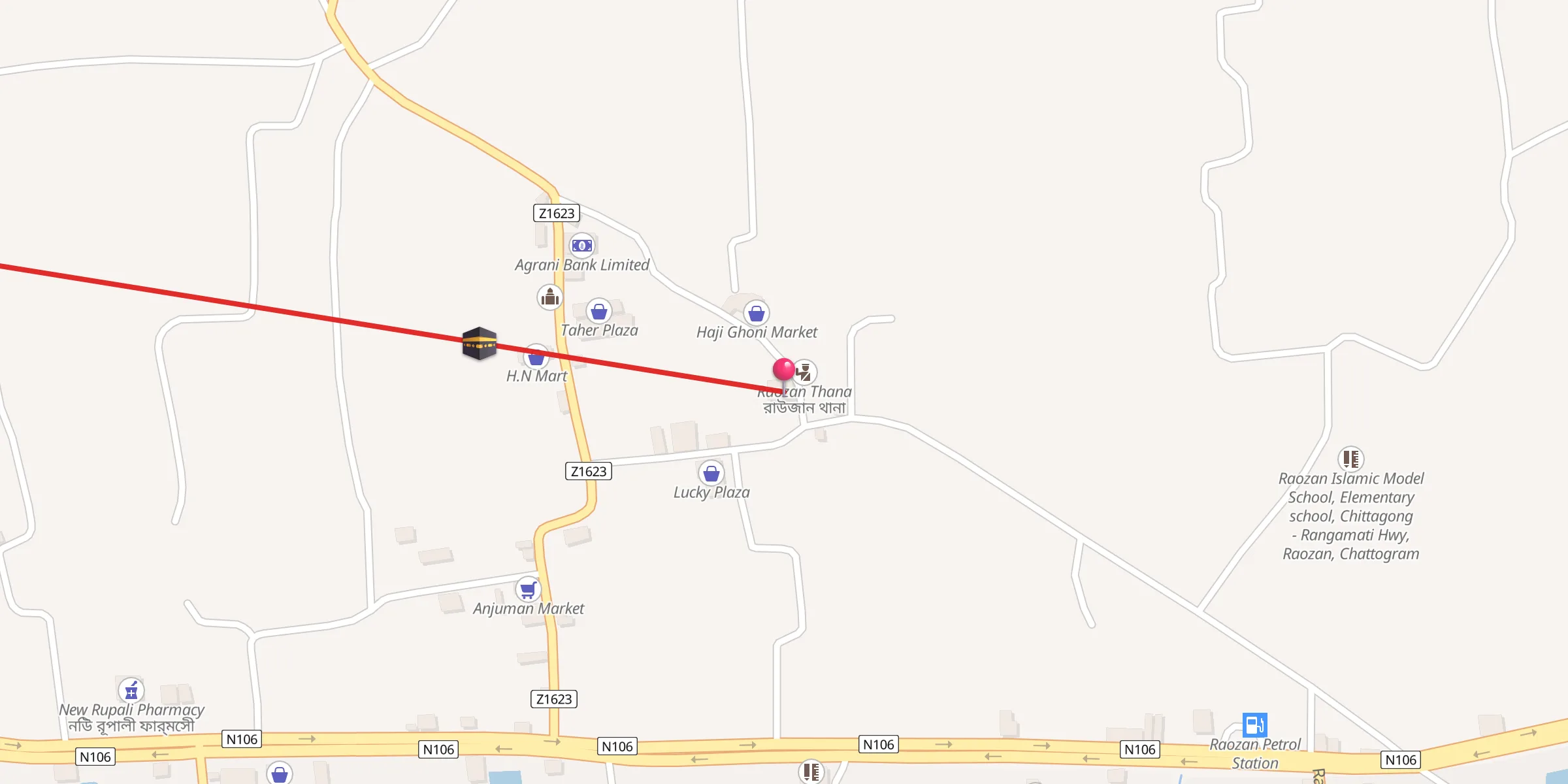 Carte de localisation : Bazar Mosque বাজার মসজিদ
