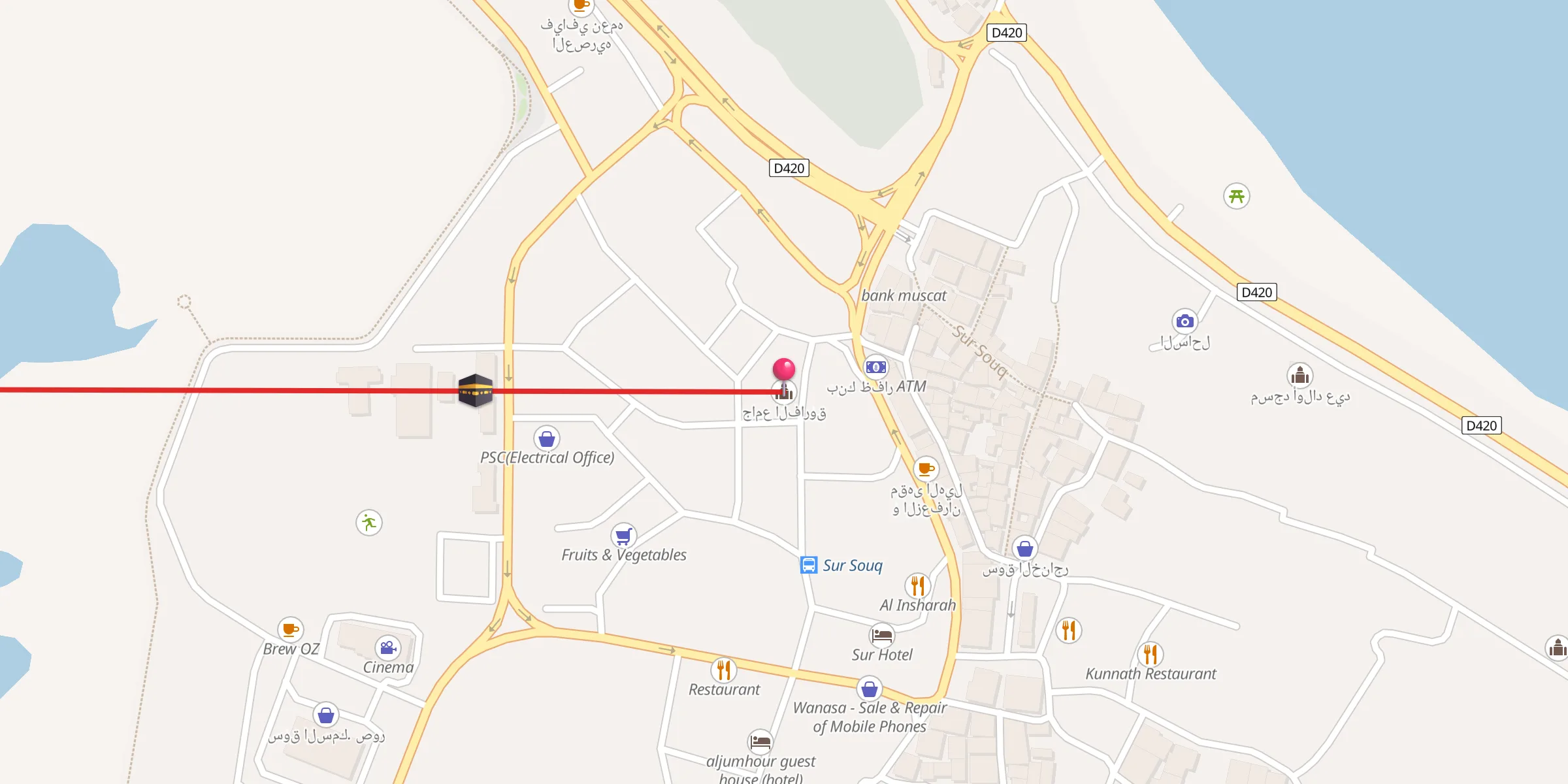 Carte de localisation : جامع الفاروق