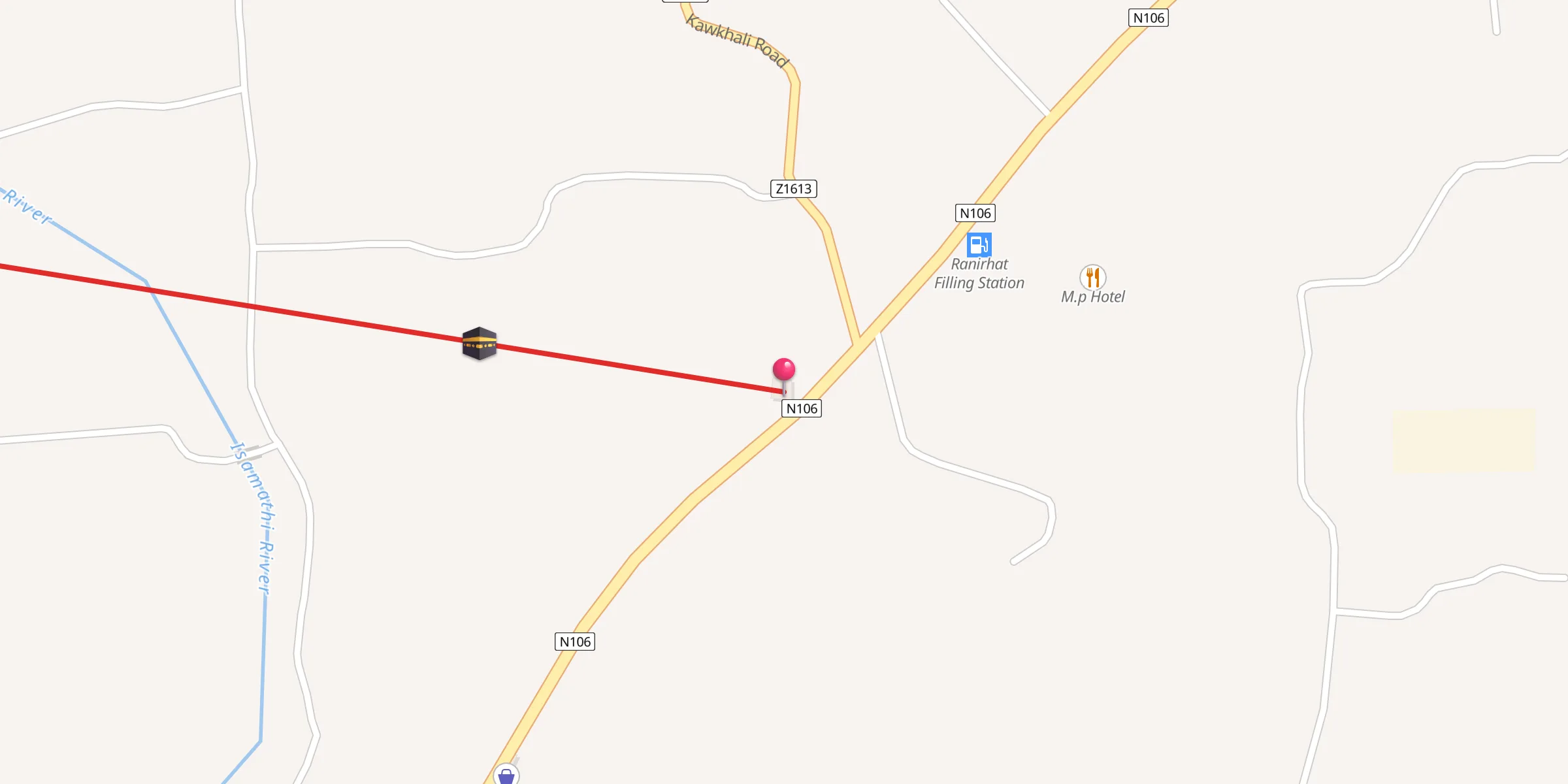 Carte de localisation : Ranirhat Mosjid