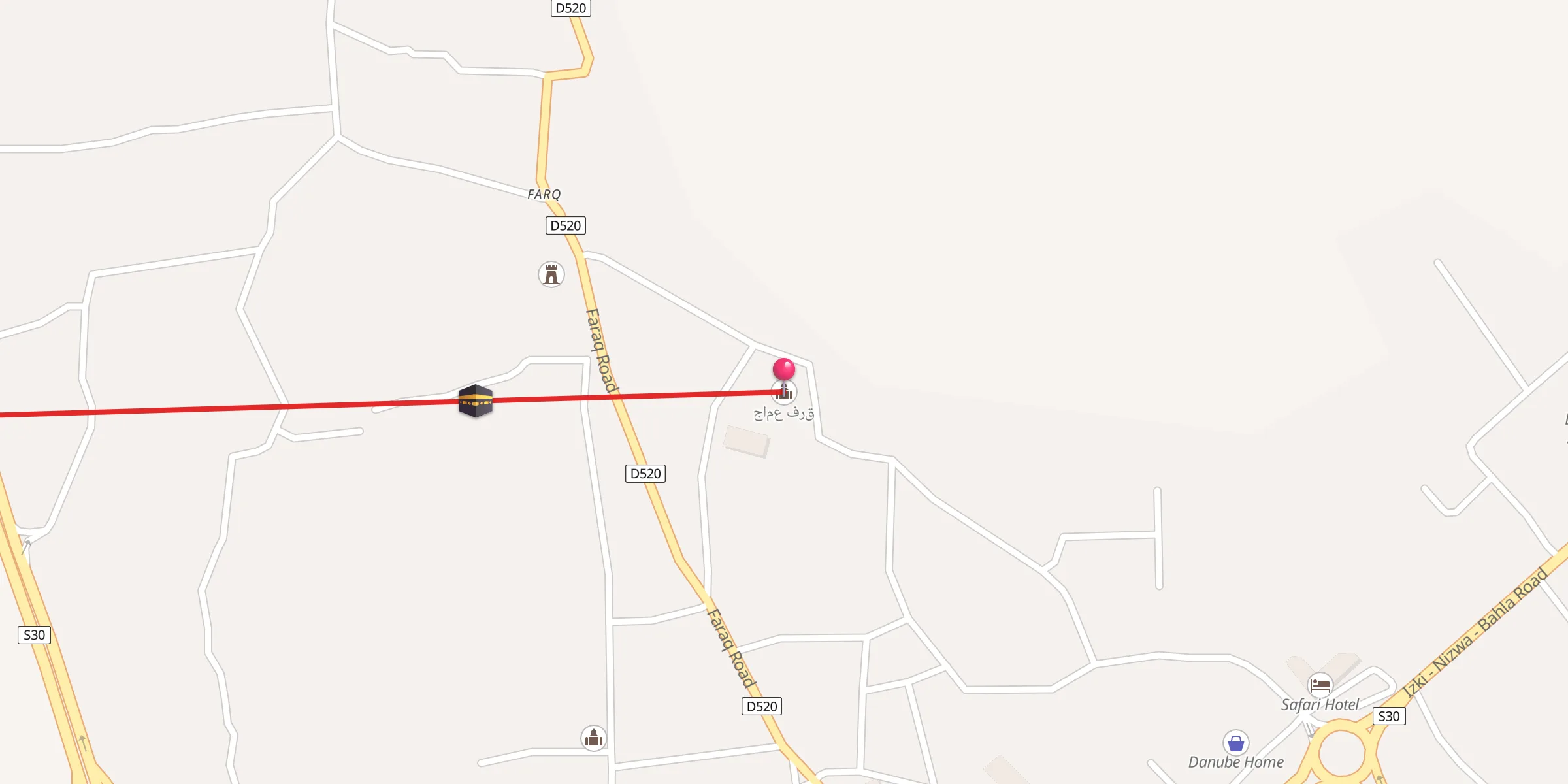 Carte de localisation : جامع فرق
