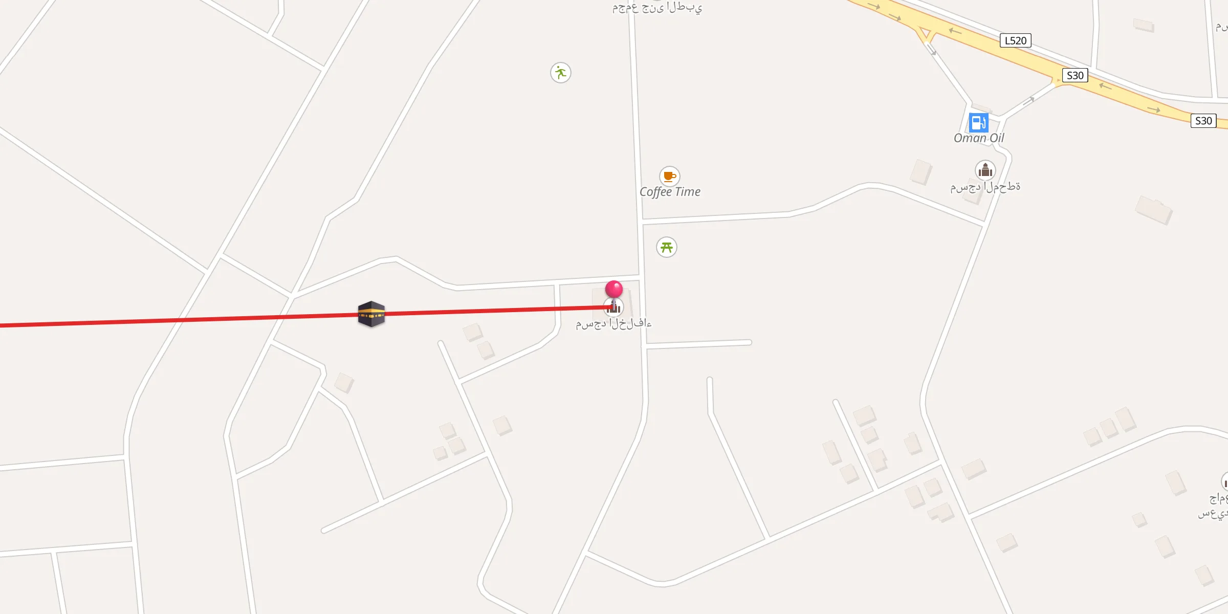Carte de localisation : مسجد الخلفاء