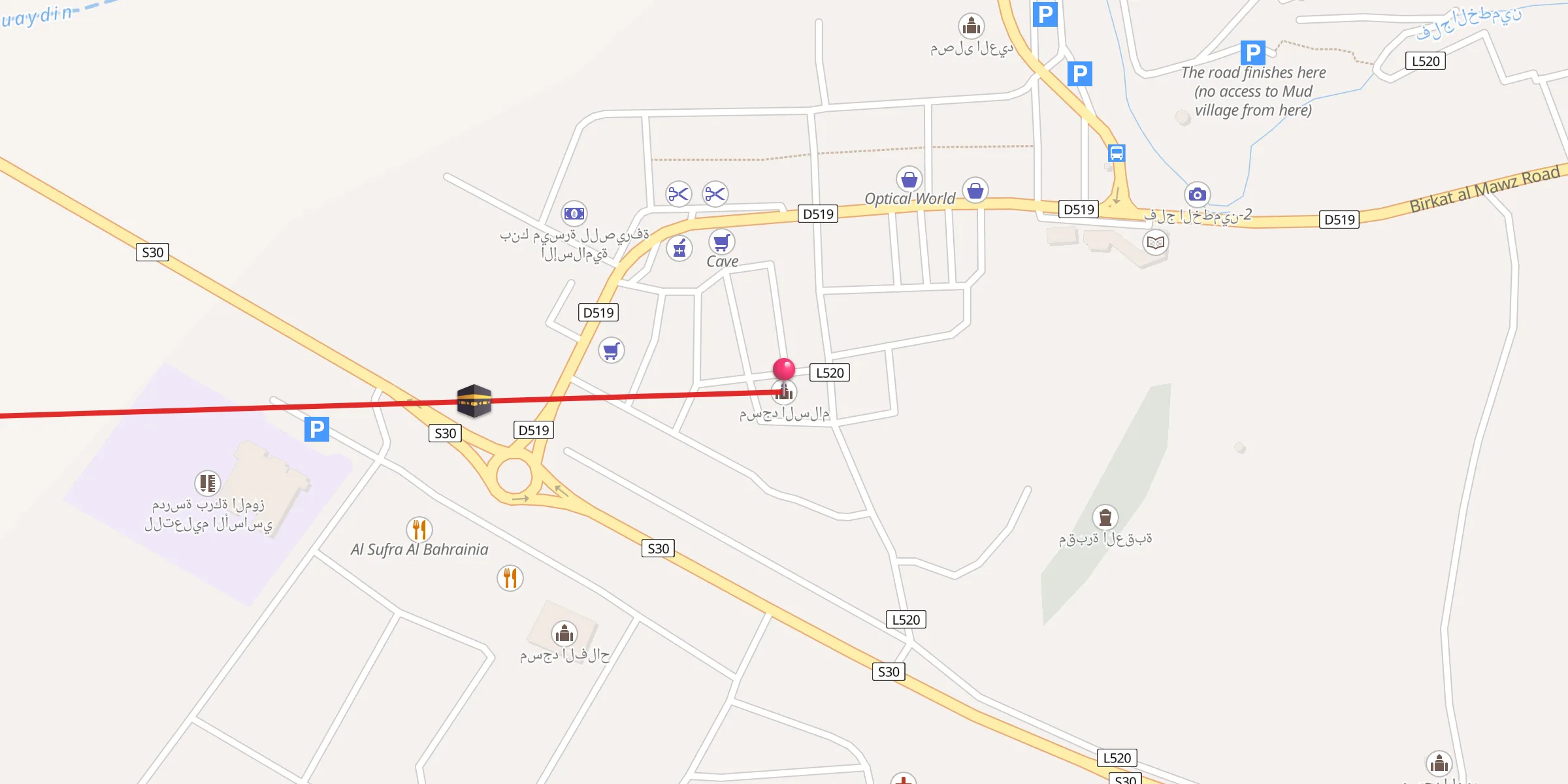 Carte de localisation : مسجد السلام