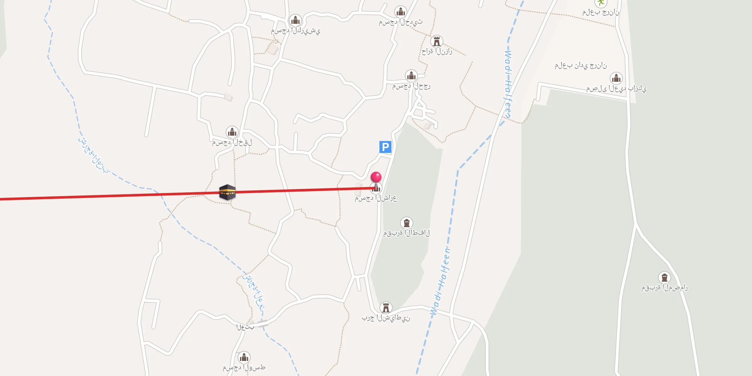 Carte de localisation : مسجد الشارع