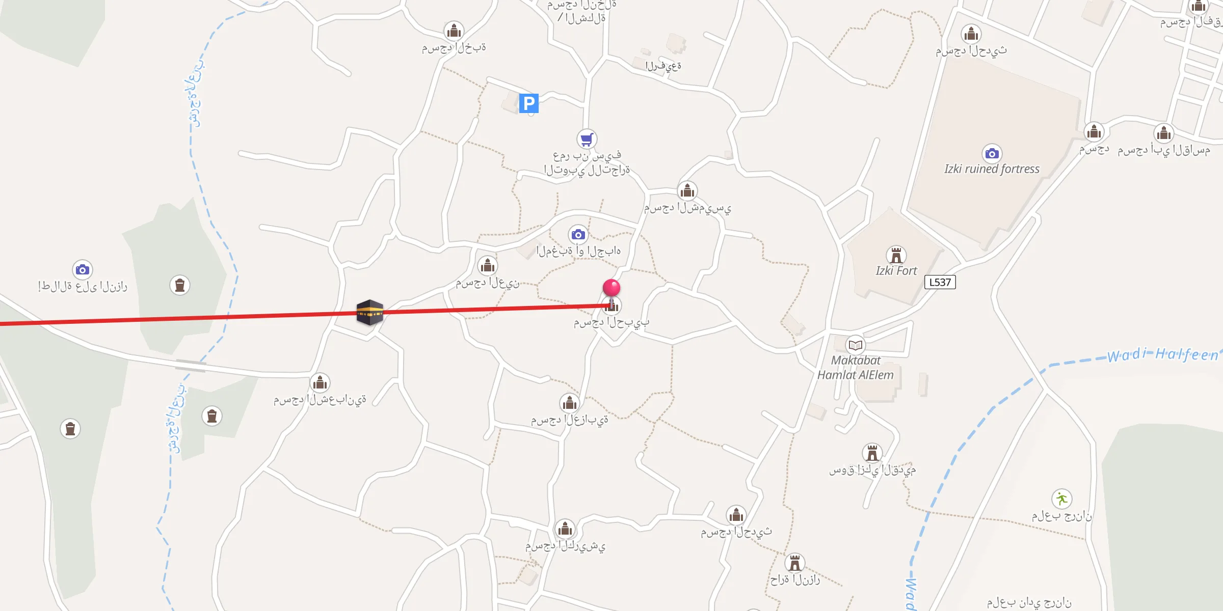 Carte de localisation : مسجد الحبيب