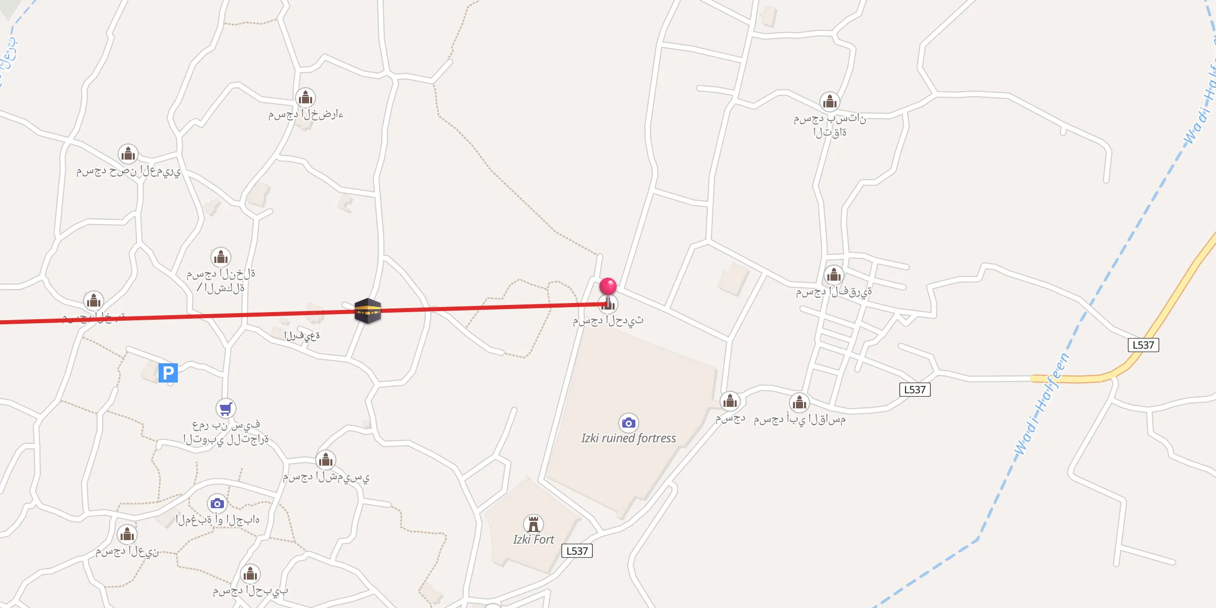 Carte de localisation : مسجد الحديث