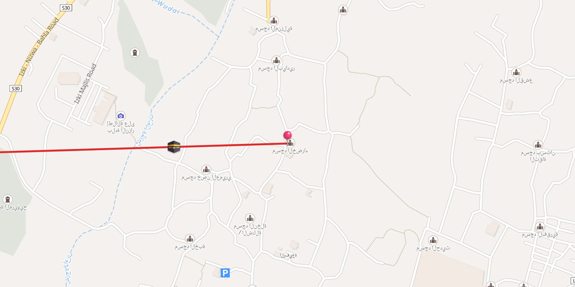 Carte de localisation : مسجد الخضراء