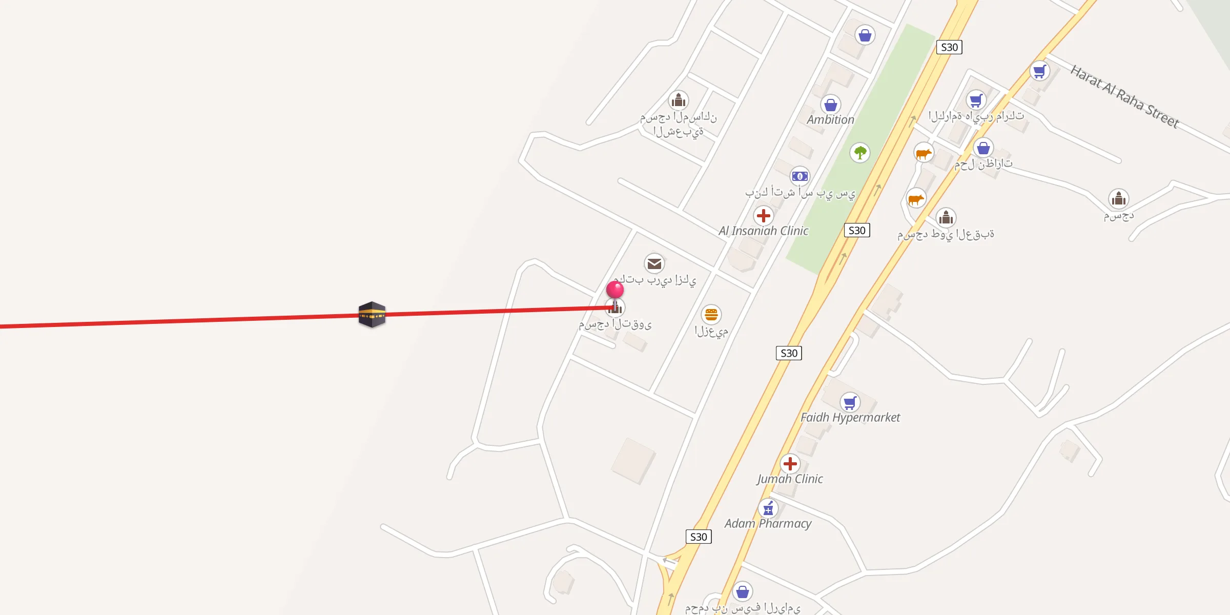 Carte de localisation : مسجد التقوى