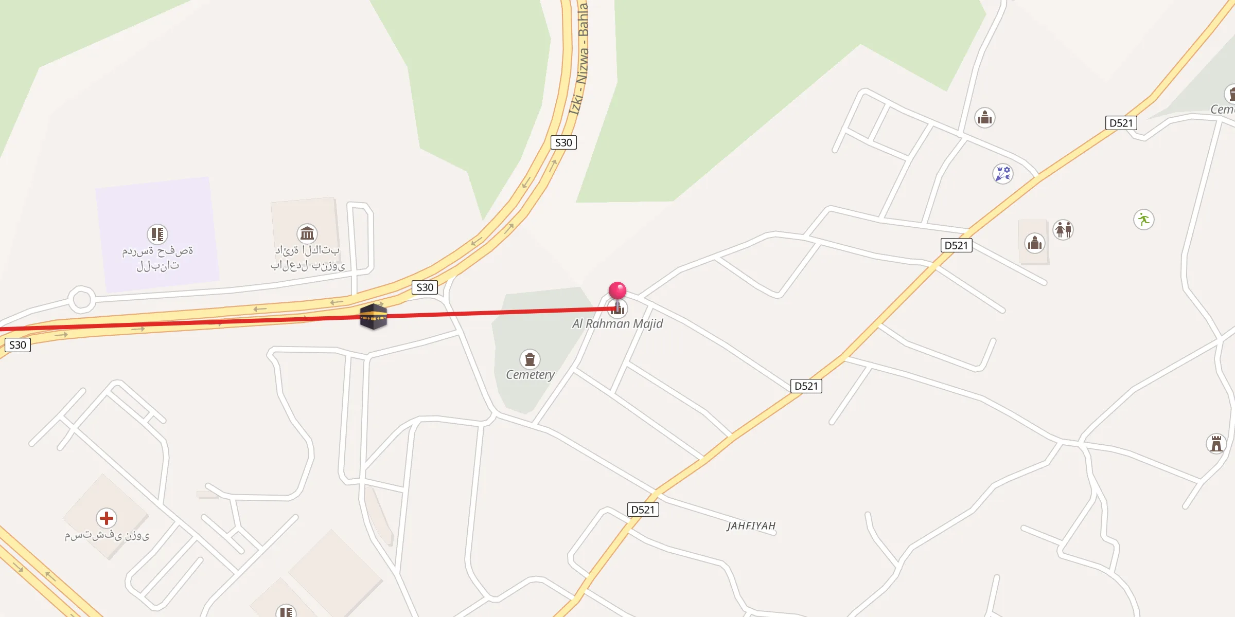 Carte de localisation : Al Rahman Majid