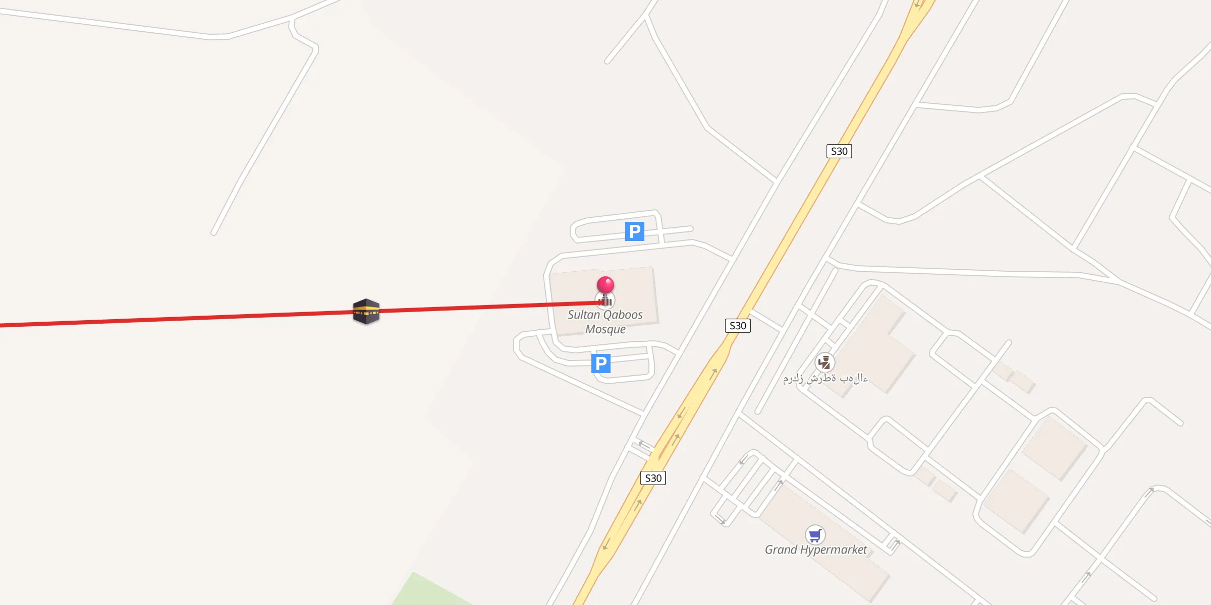 Carte de localisation : جامع السلطان قابوس