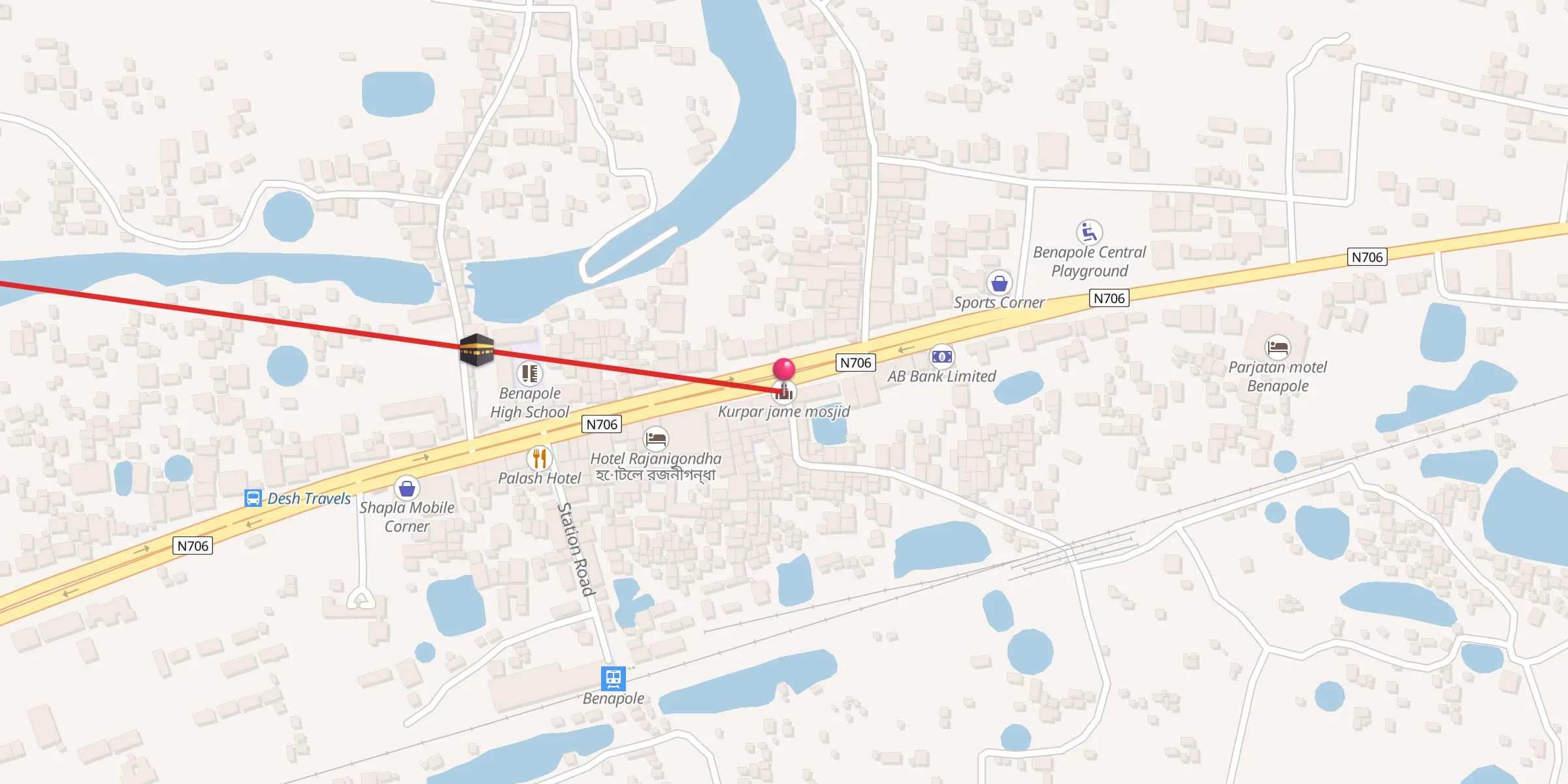 Carte de localisation : Kurpar jame mosjid