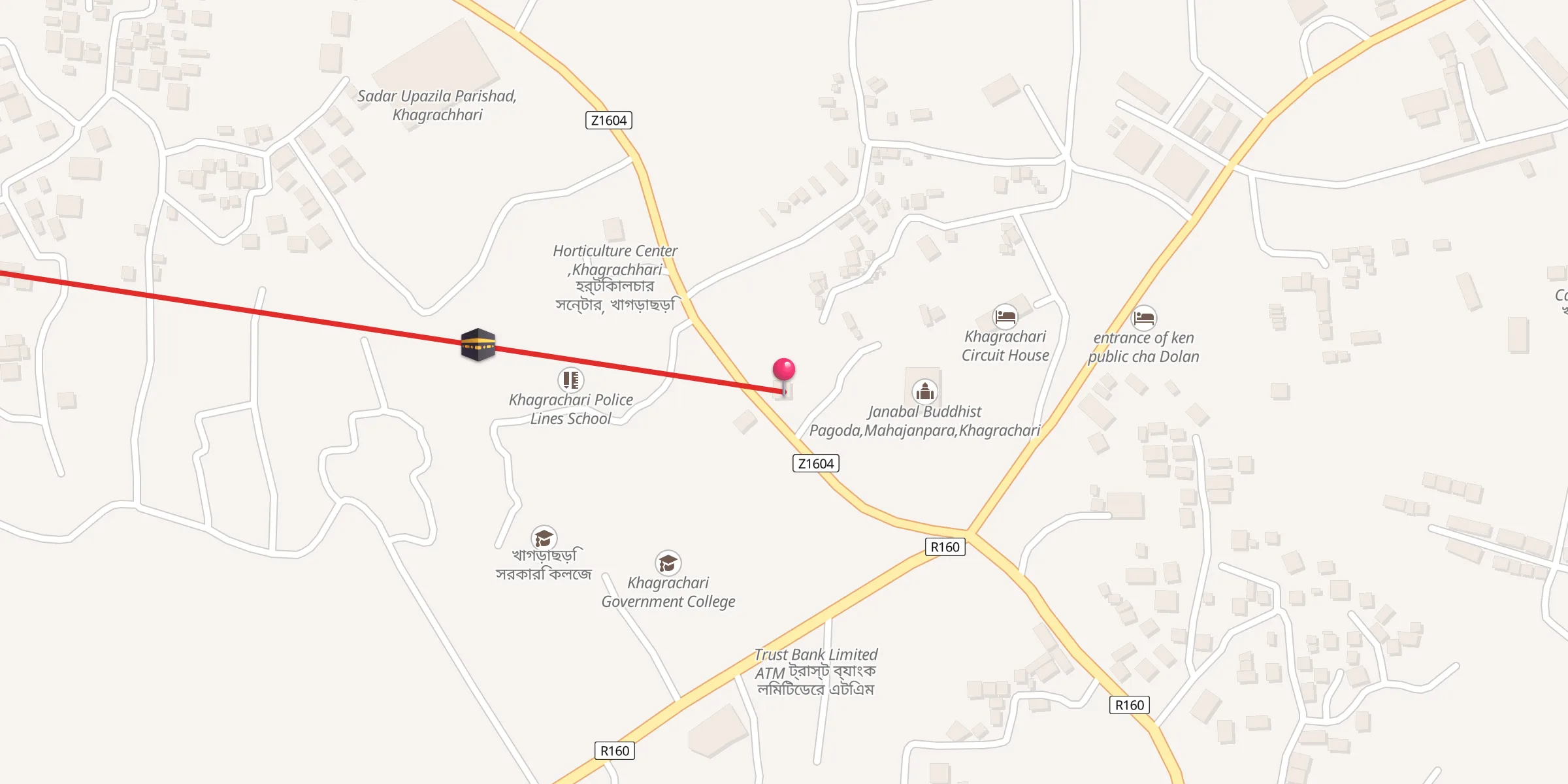 Carte de localisation : Khejur Bagan Jame Masjid