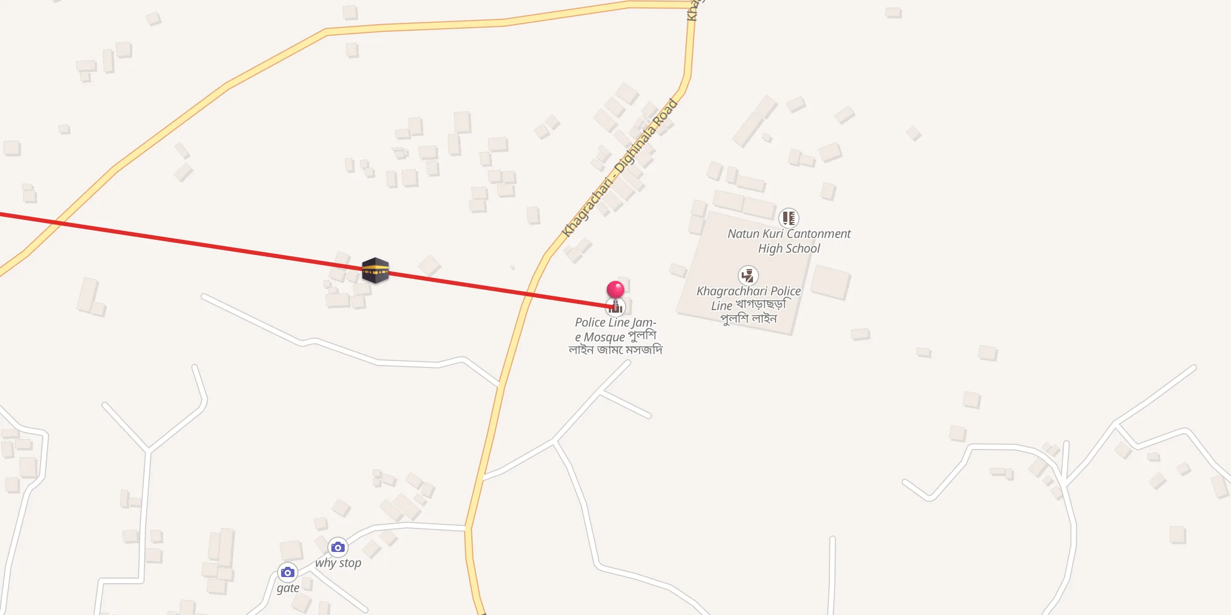 Carte de localisation : Police Line Jam-e Mosque পুলিশ লাইন জামে মসজিদ