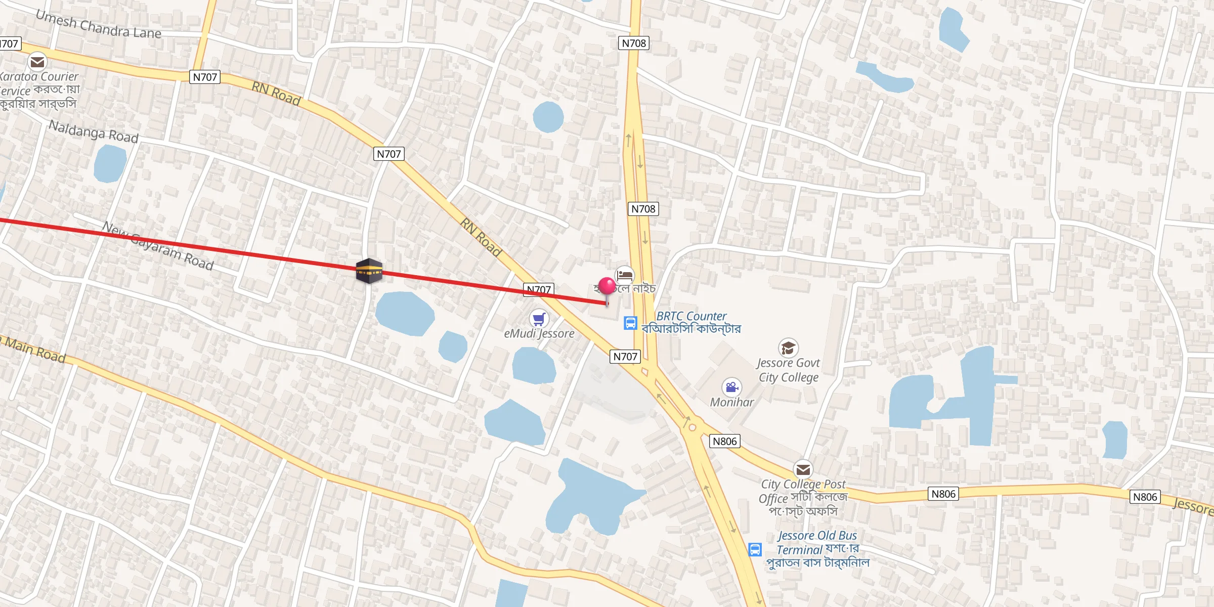 Carte de localisation : Bus Stand Jame Masjid বাস্ট্যান্ড জামে মসজিদ