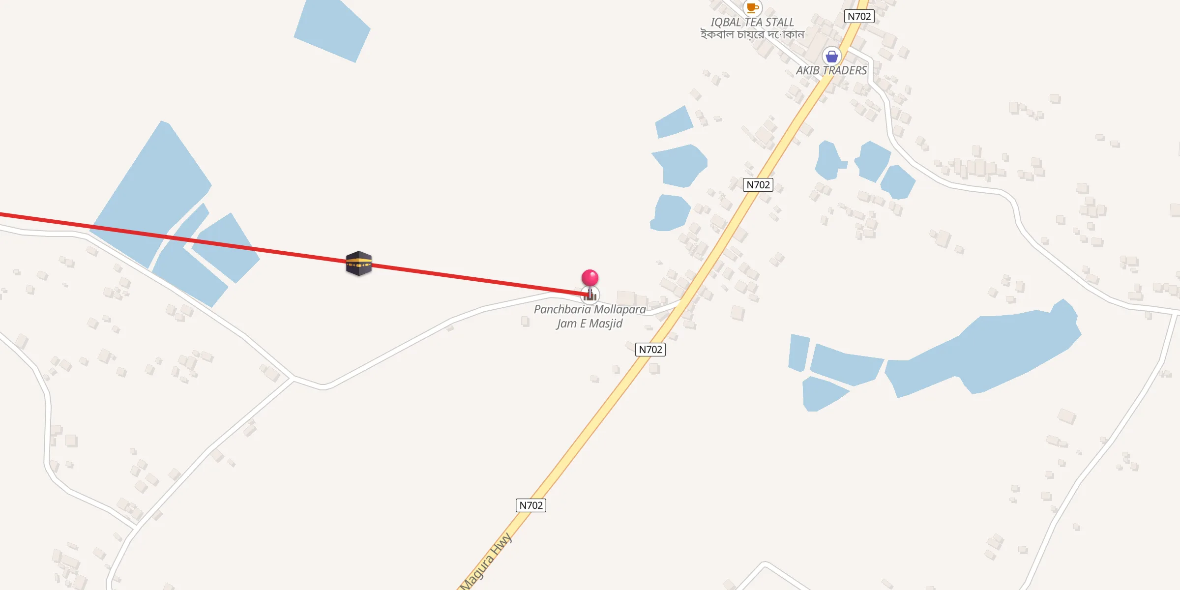 Carte de localisation : Panchbaria Mollapara Jam E Masjid