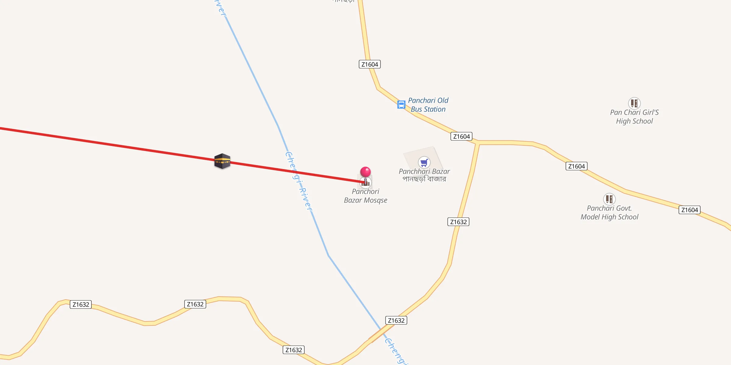 Carte de localisation : Panchori Bazar Mosqse