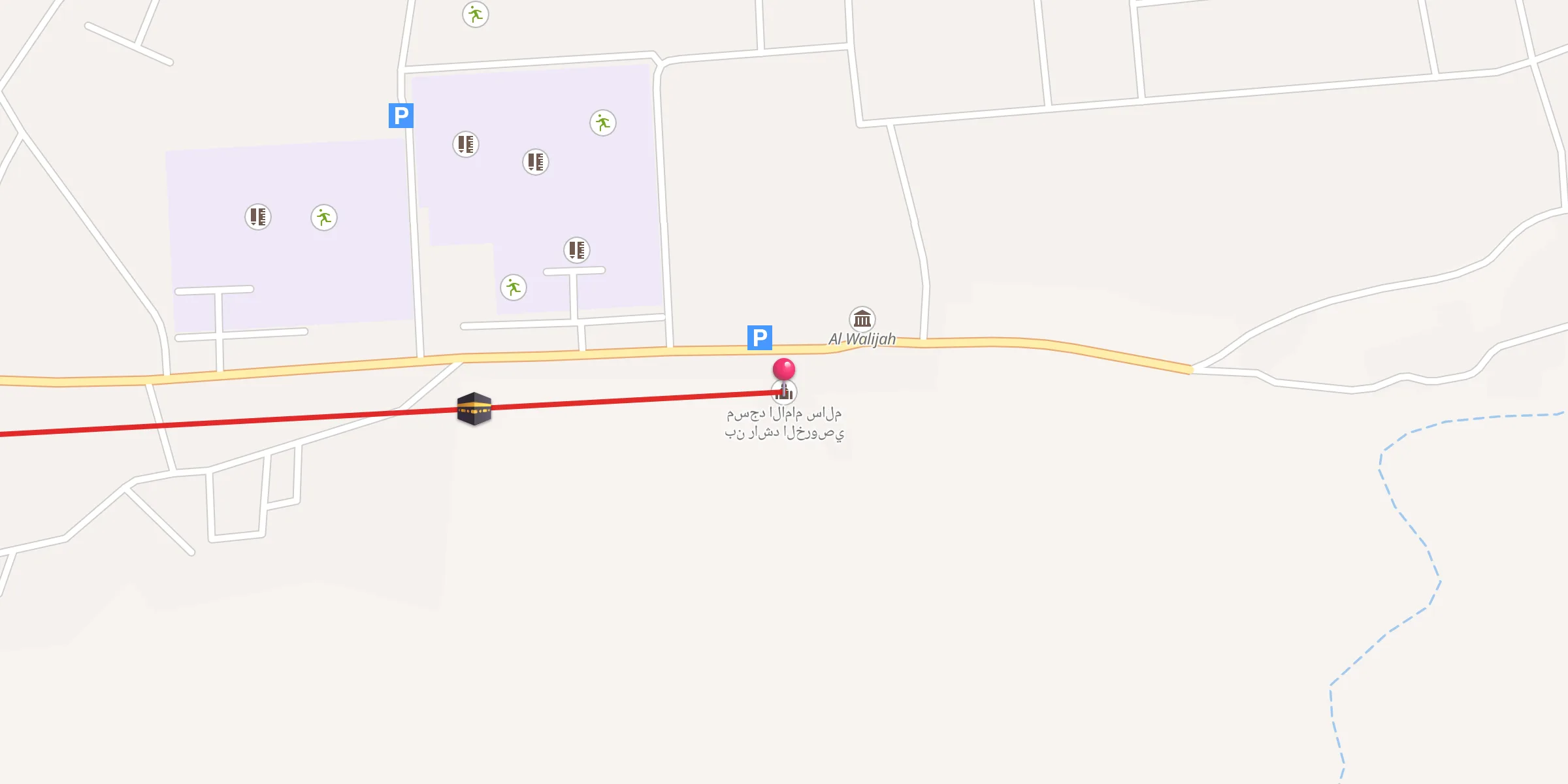 Carte de localisation : مسجد الامام سالم بن راشد الخروصي