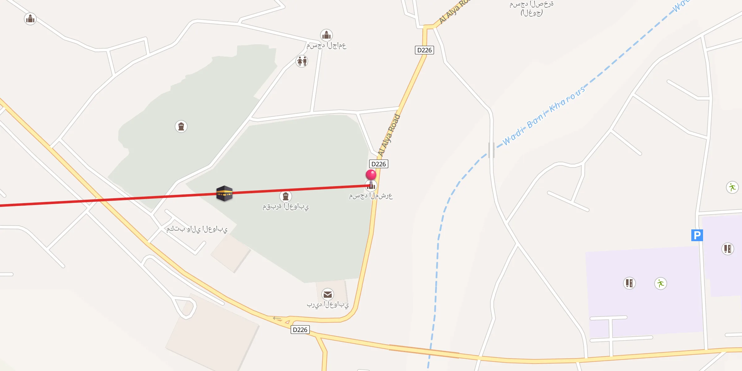 Carte de localisation : مسجد المشرع