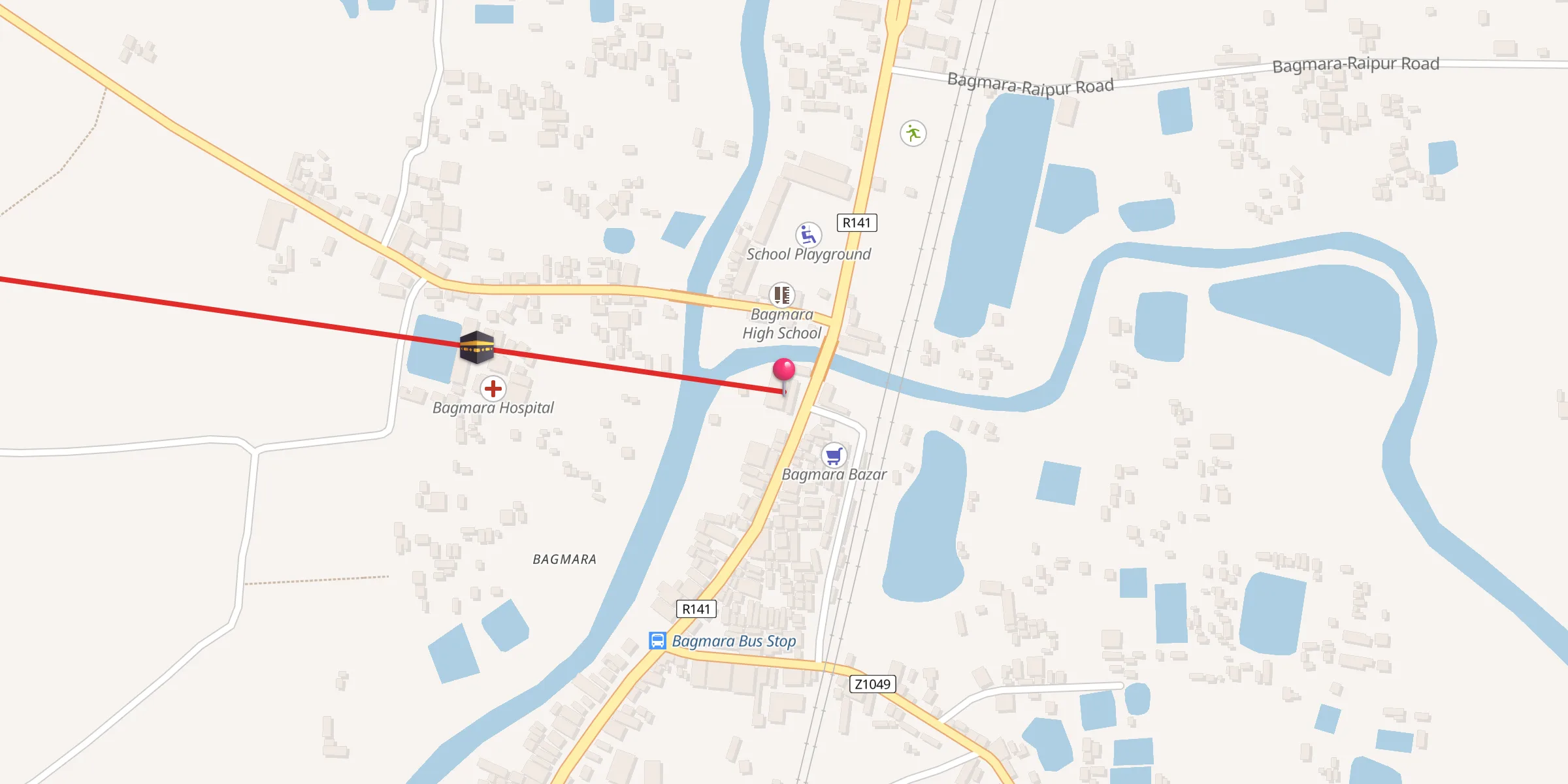 Carte de localisation : Bagmara Boro Mosjid
