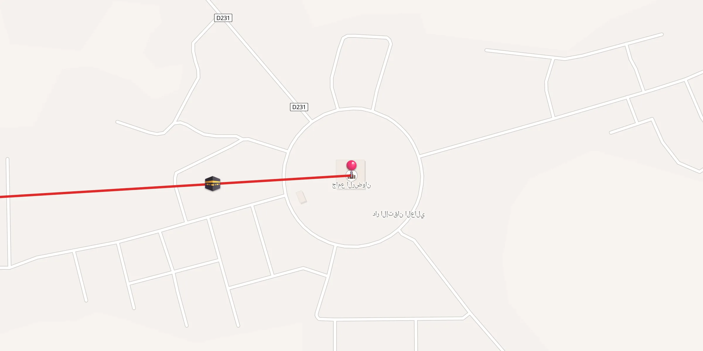 Carte de localisation : جامع الرضوان