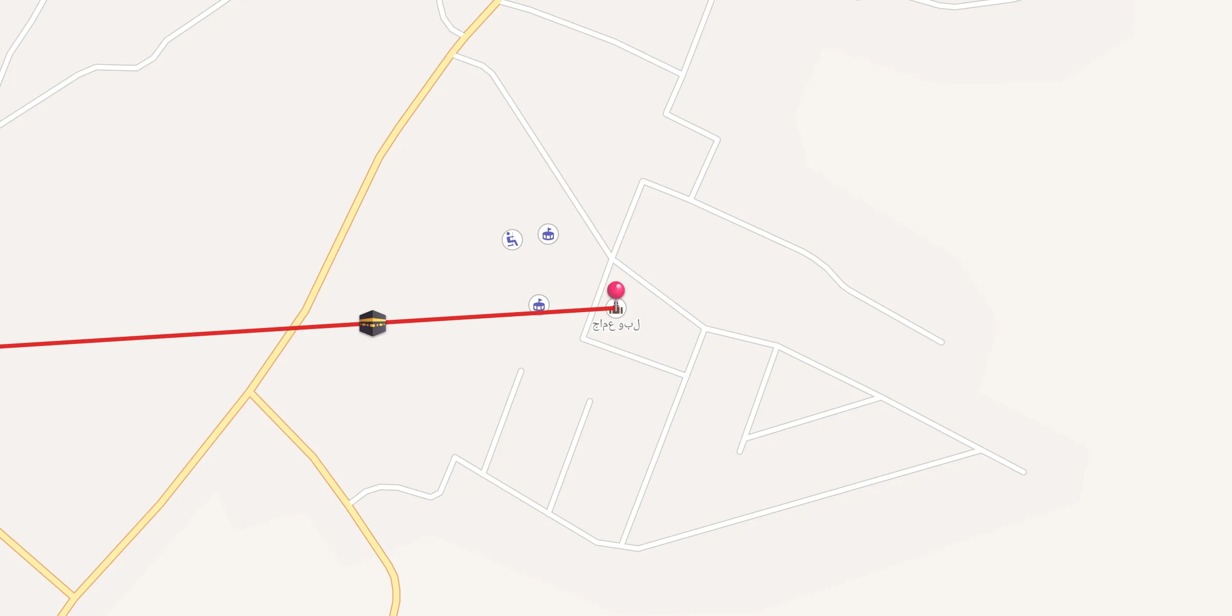 Carte de localisation : جامع وبل